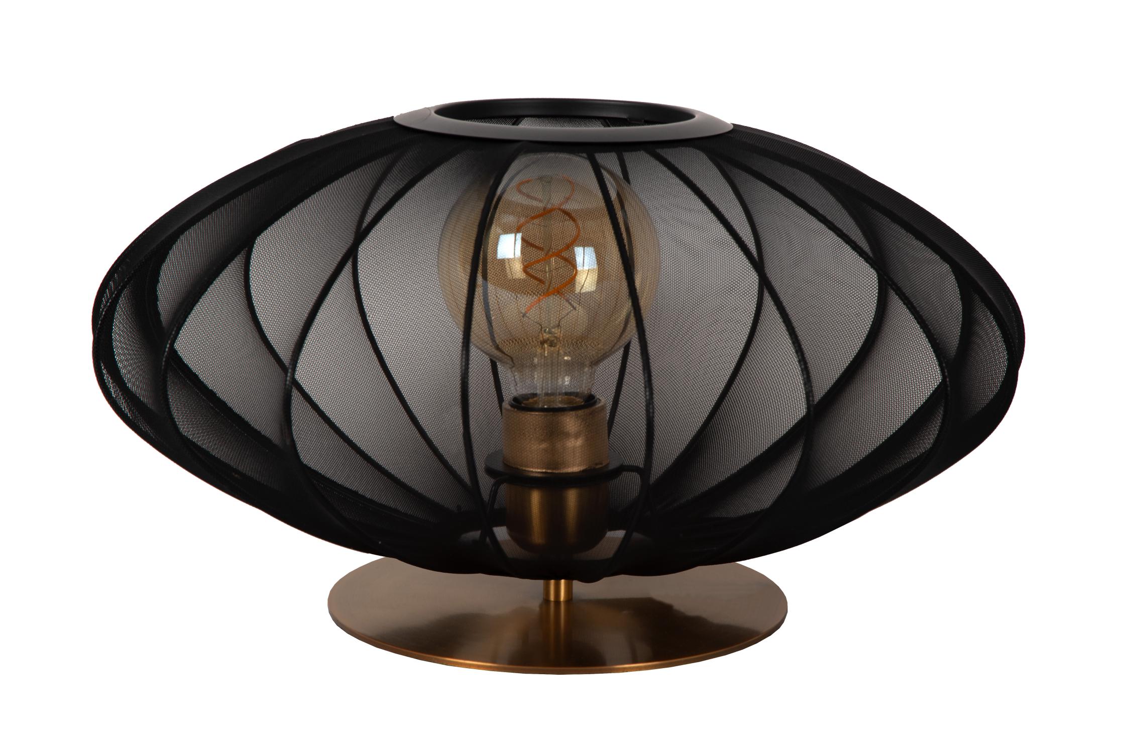Corina Table Lamp - Matt Gold/Smoked Black