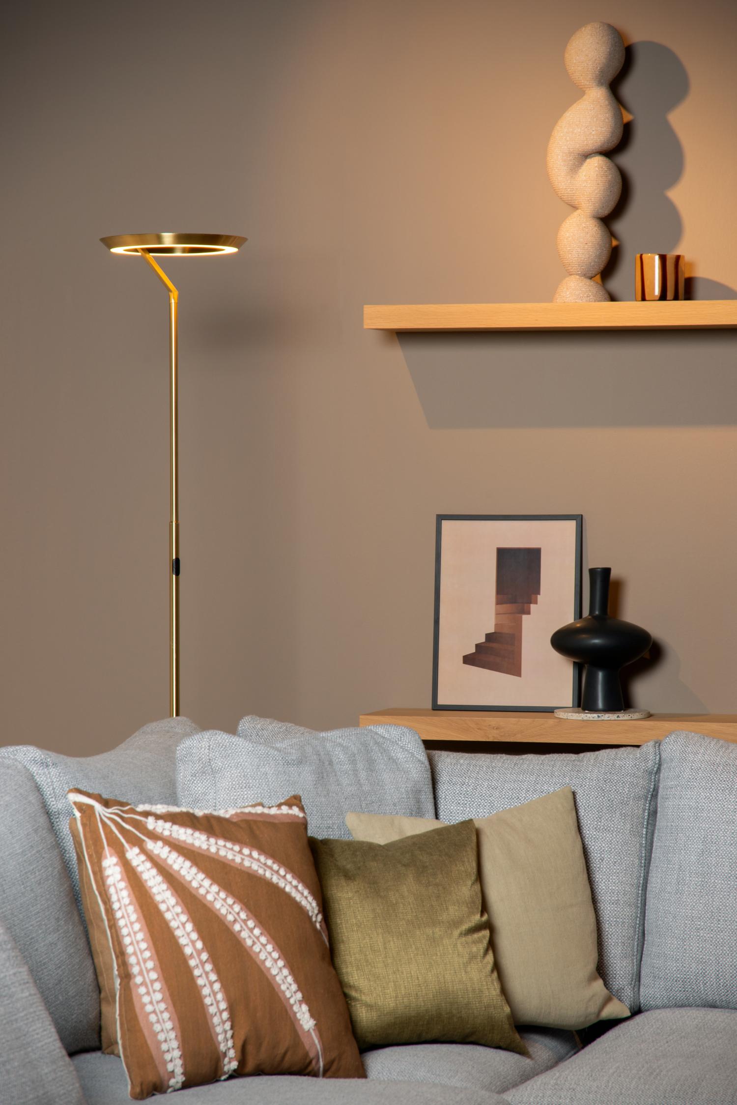 Celeste Floor Lamp - Brushed Gold/Opal