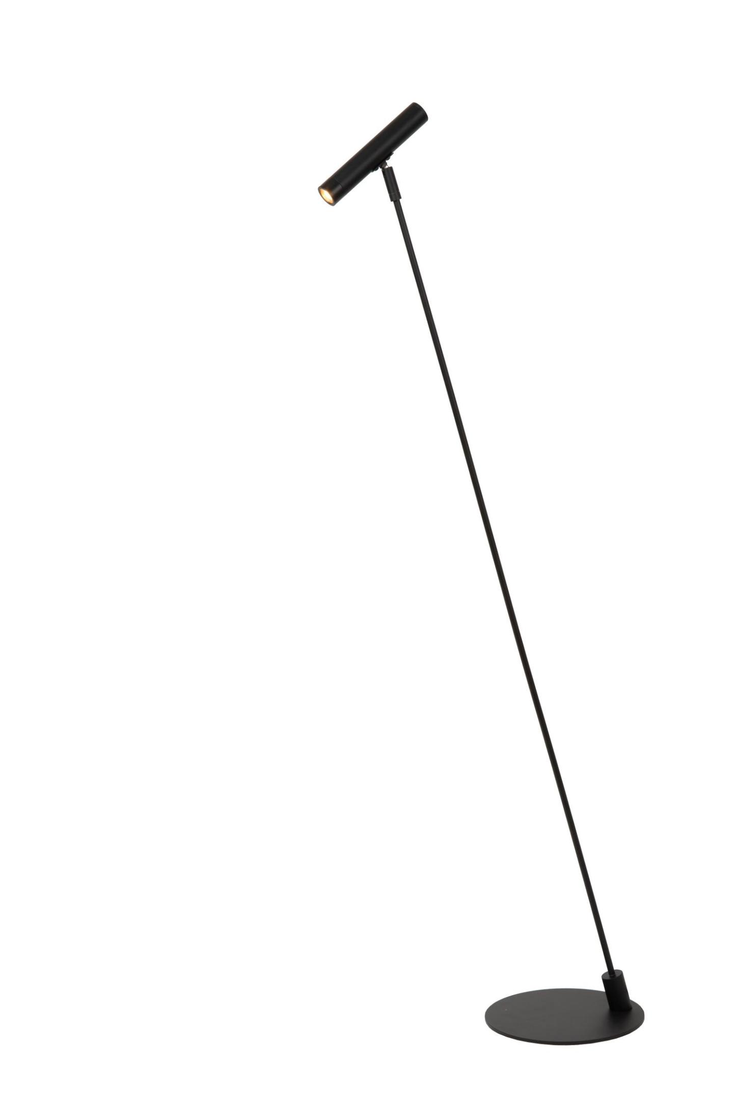 Alec Floor Lamp - Matt Black/Clear Glass