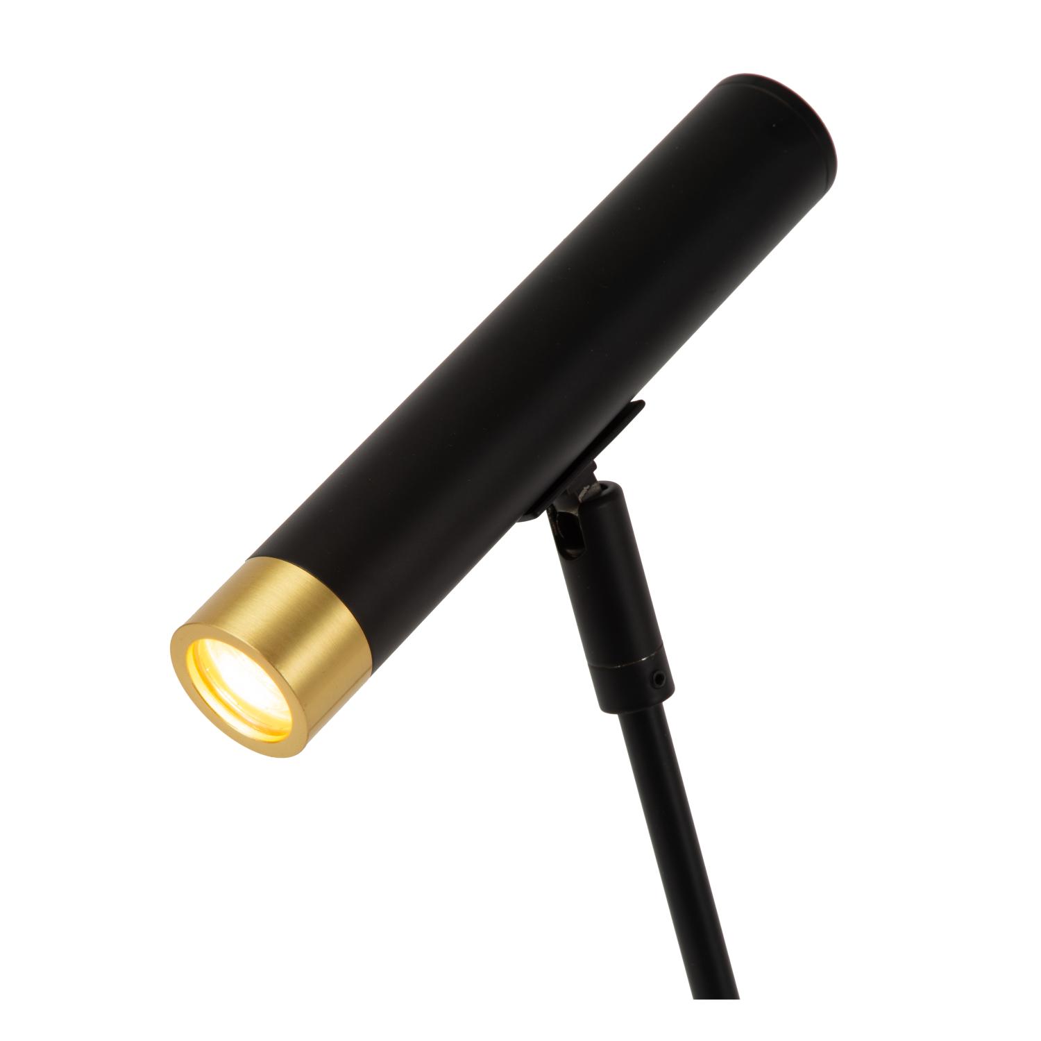 Alec Table Lamp - Matt Black/Clear Glass