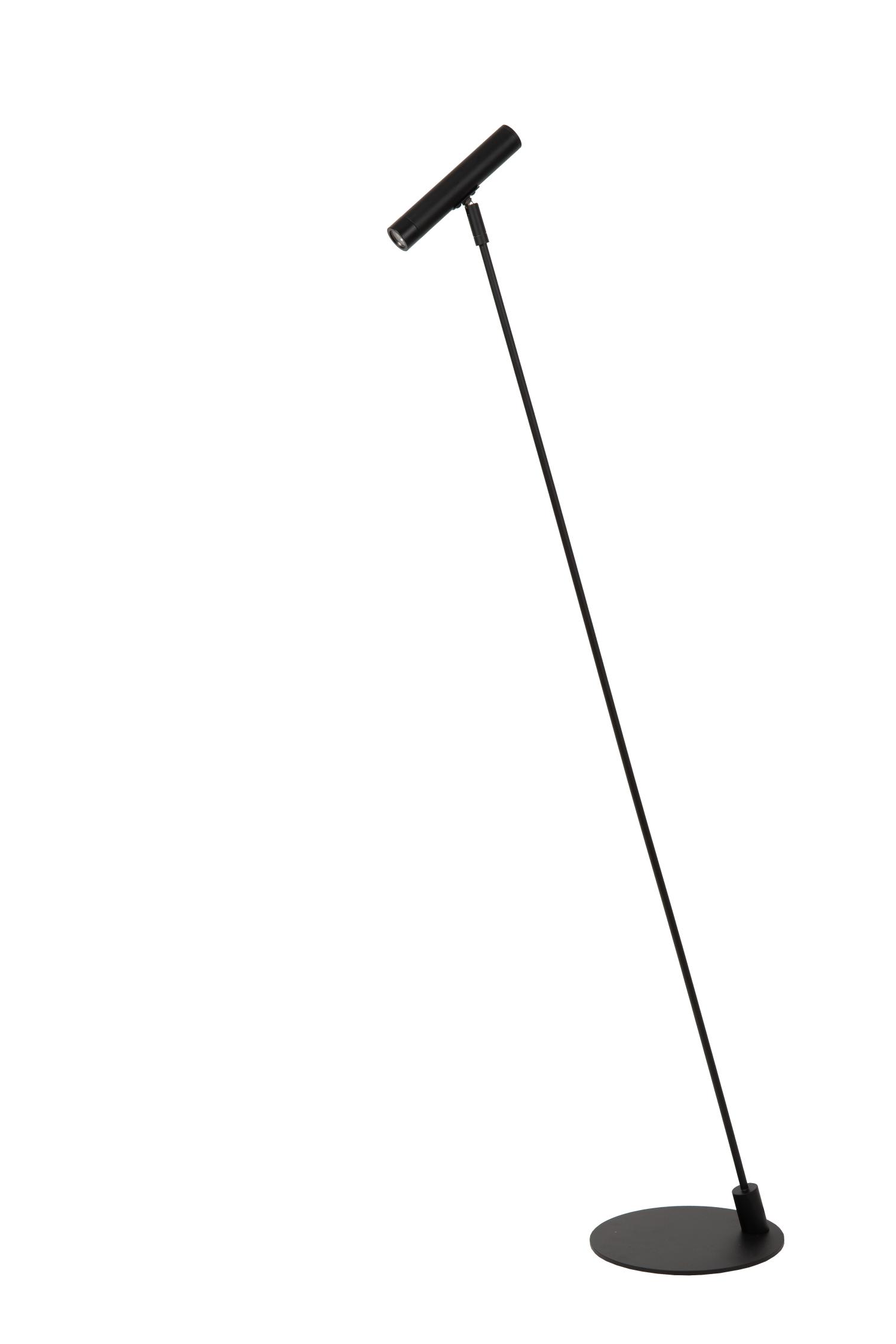 Alec Floor Lamp - Matt Black/Clear Glass