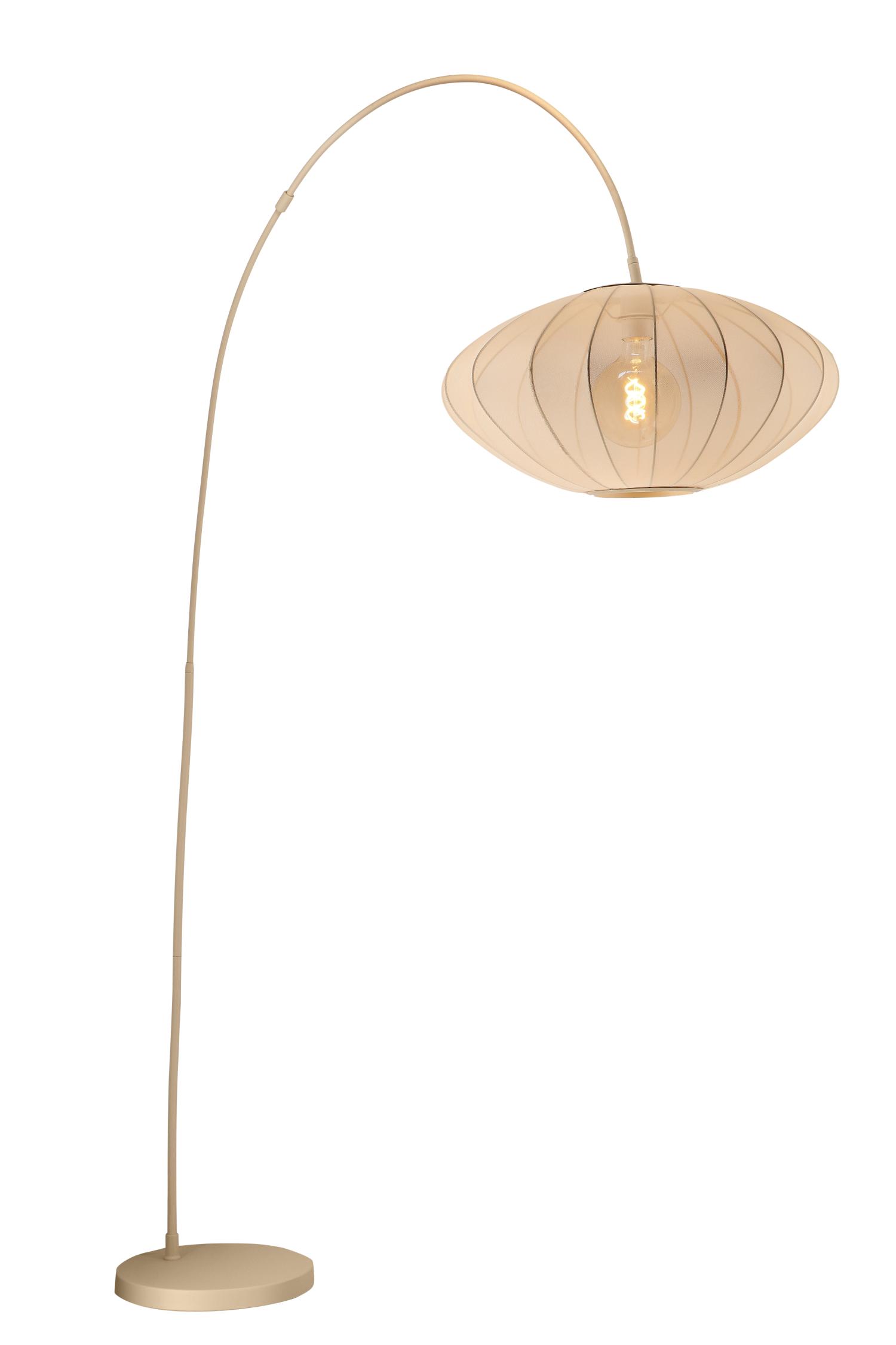 Corina Floor Lamp - Matt Gold/Smoked Black