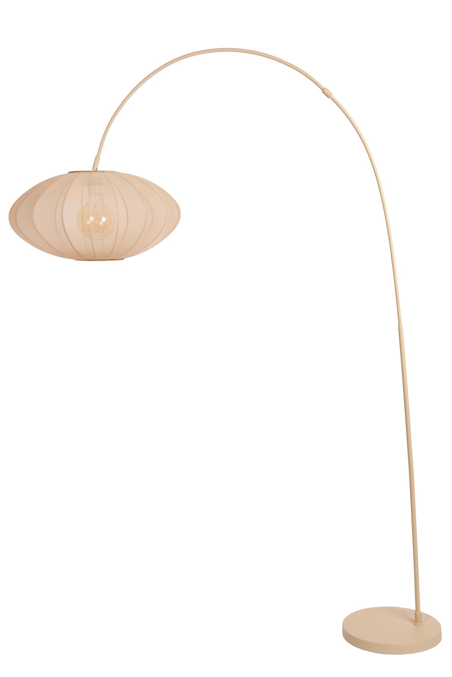 Corina Floor Lamp - Matt Gold/Smoked Black