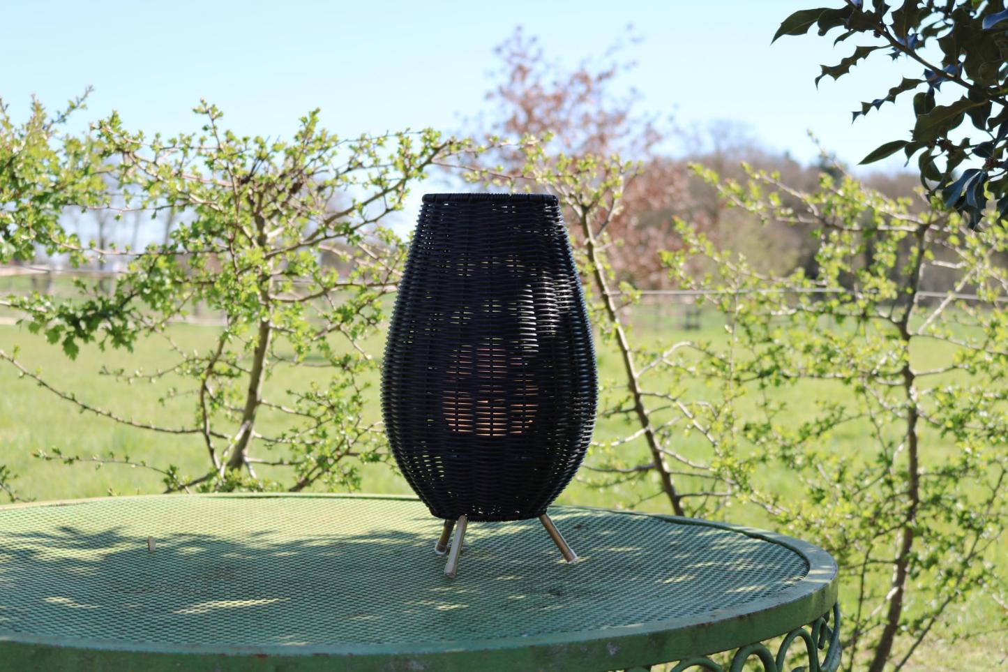 Colin Outdoor Lights - Matt Black/Opal