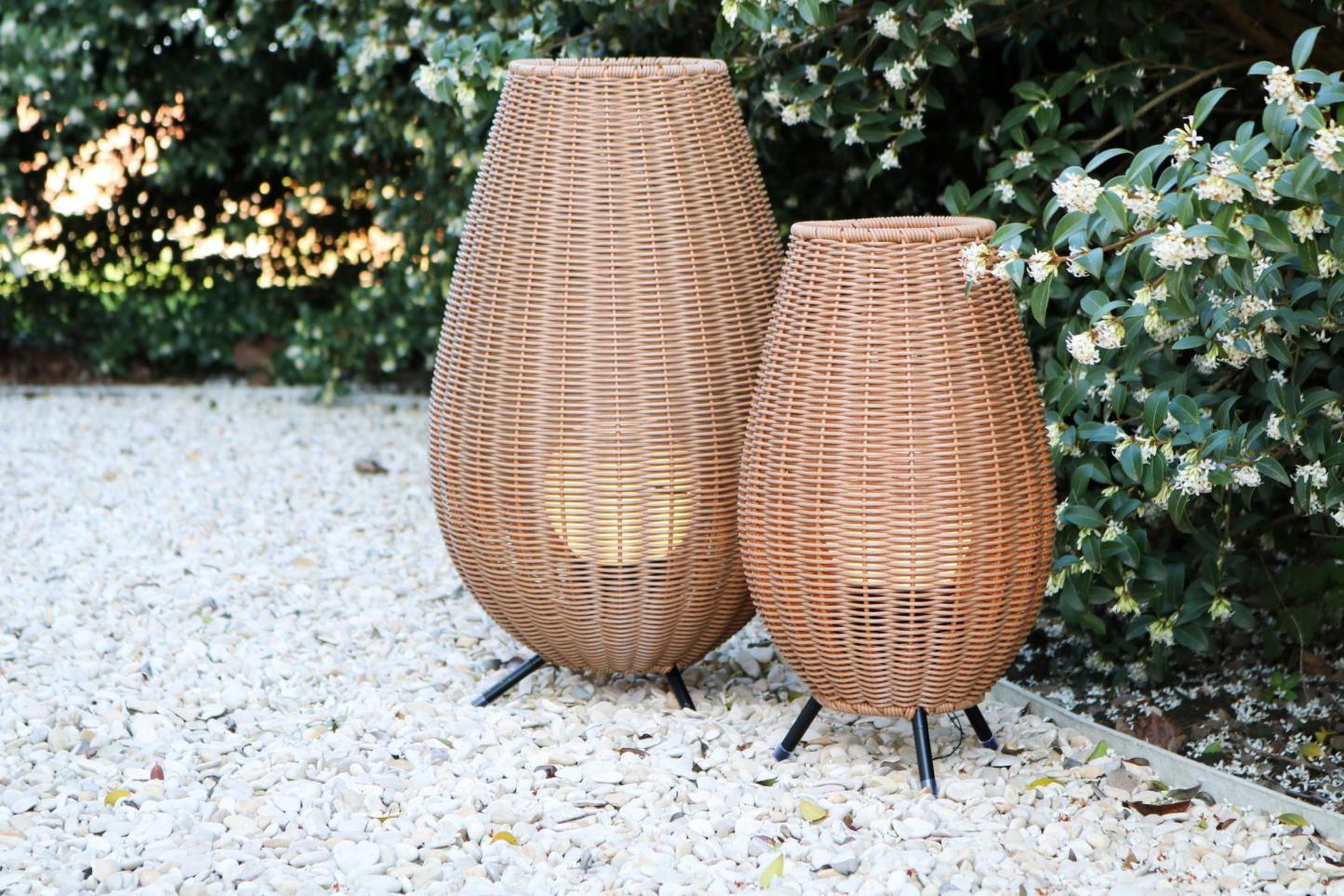 Colin Outdoor Lights - Matt Black/Opal