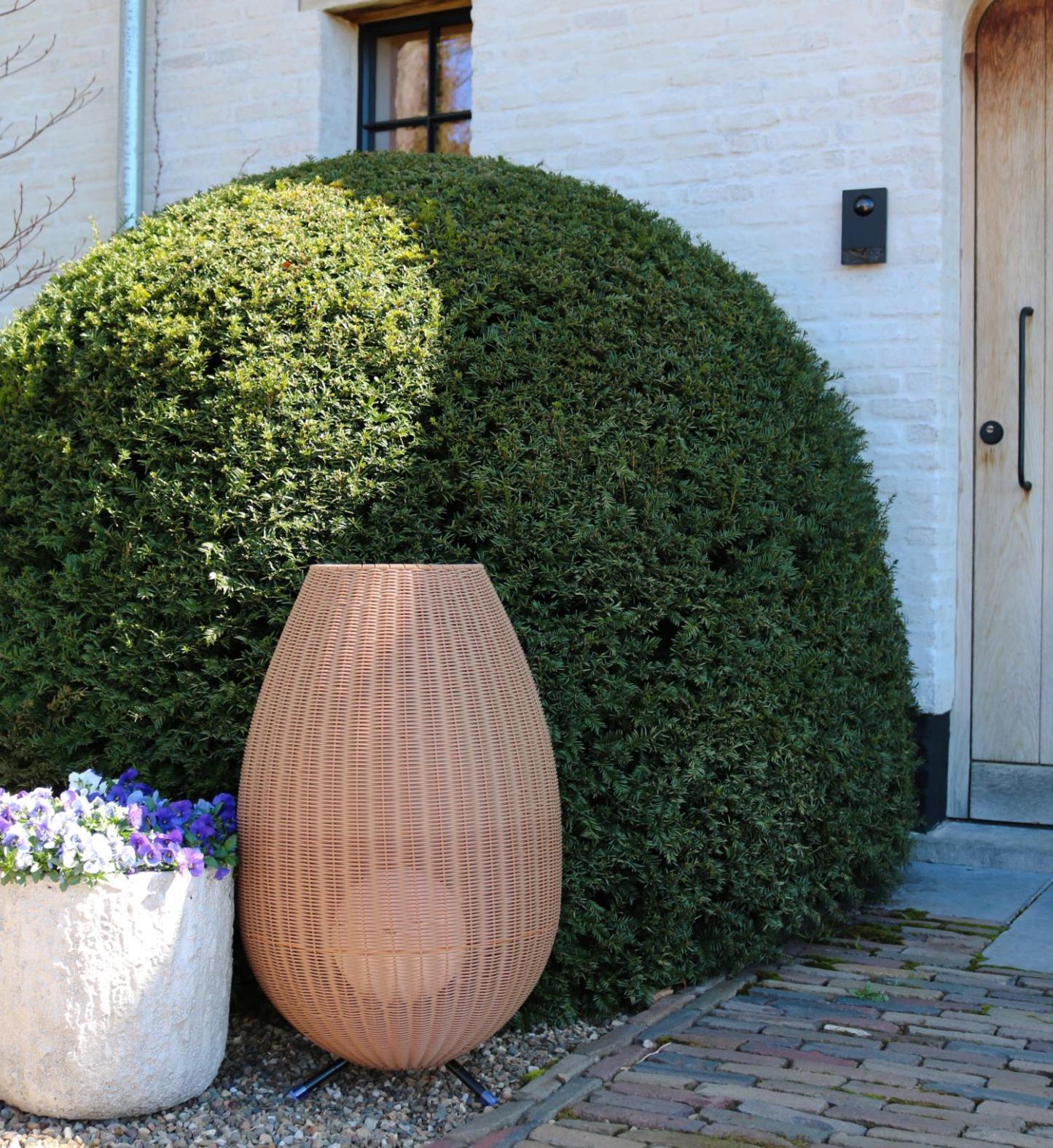 Colin Outdoor Lights - Matt Black/Opal