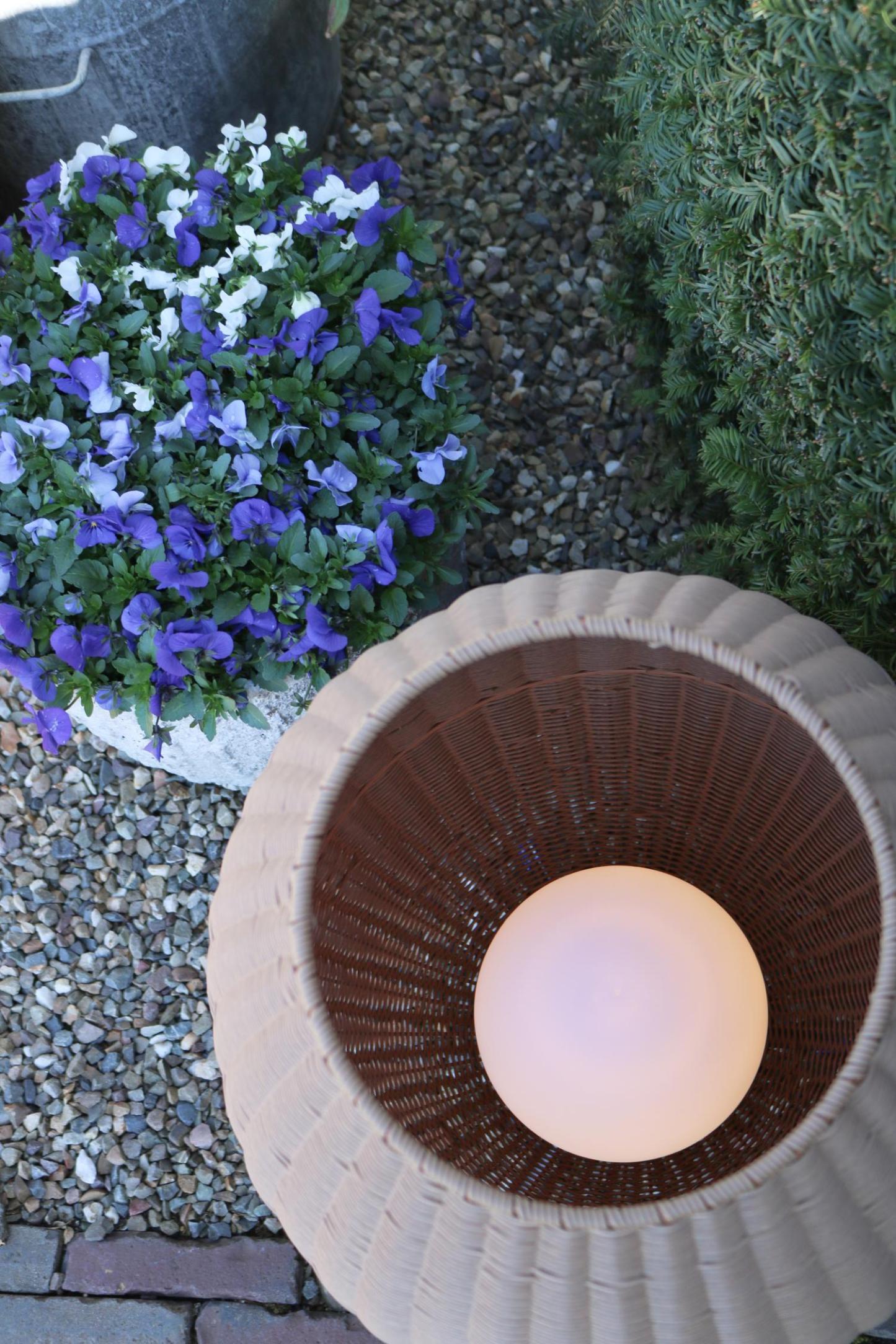 Colin Outdoor Lights - Matt Black/Opal