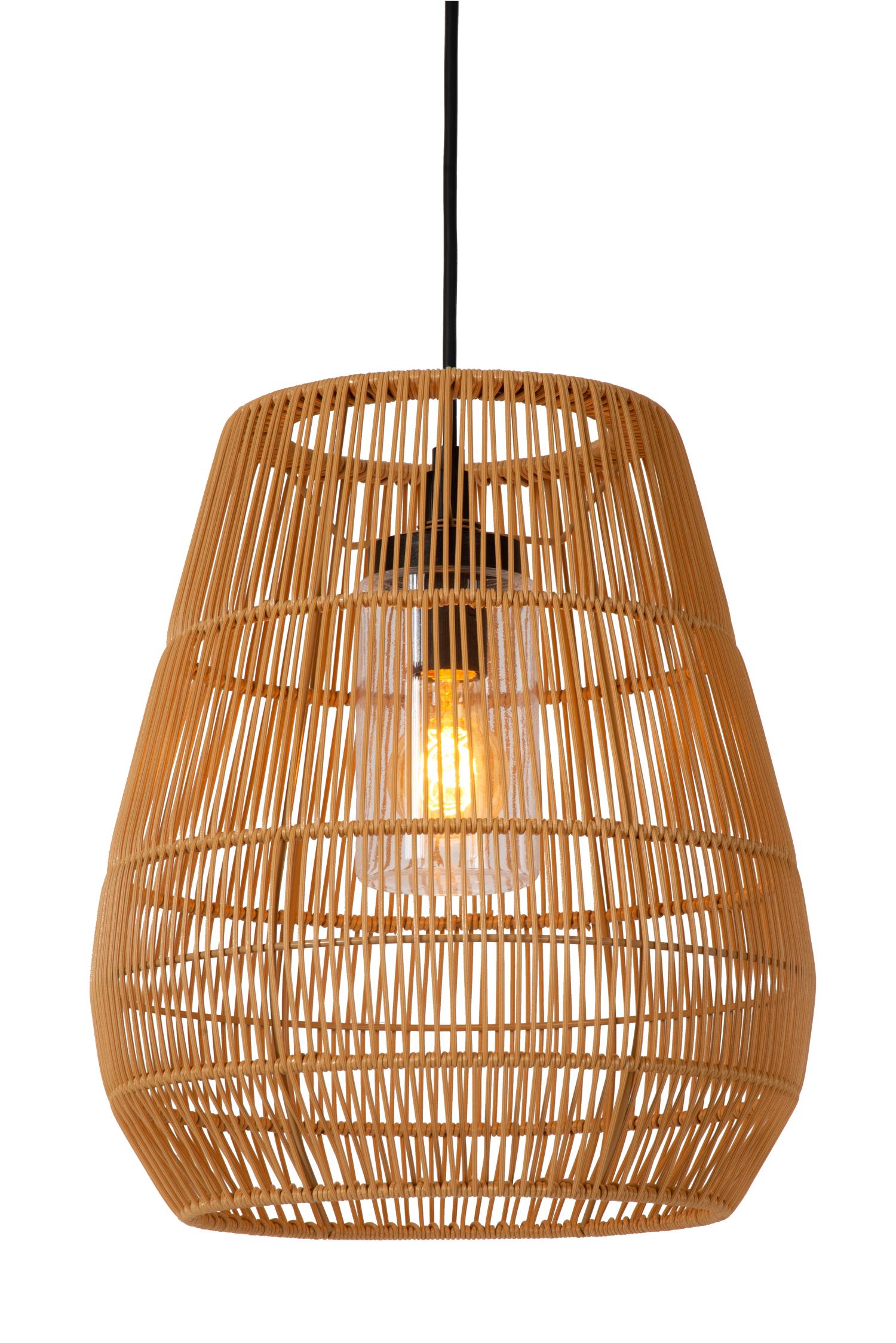 Nerida Outdoor Lights - Matt Black/Black Rattan