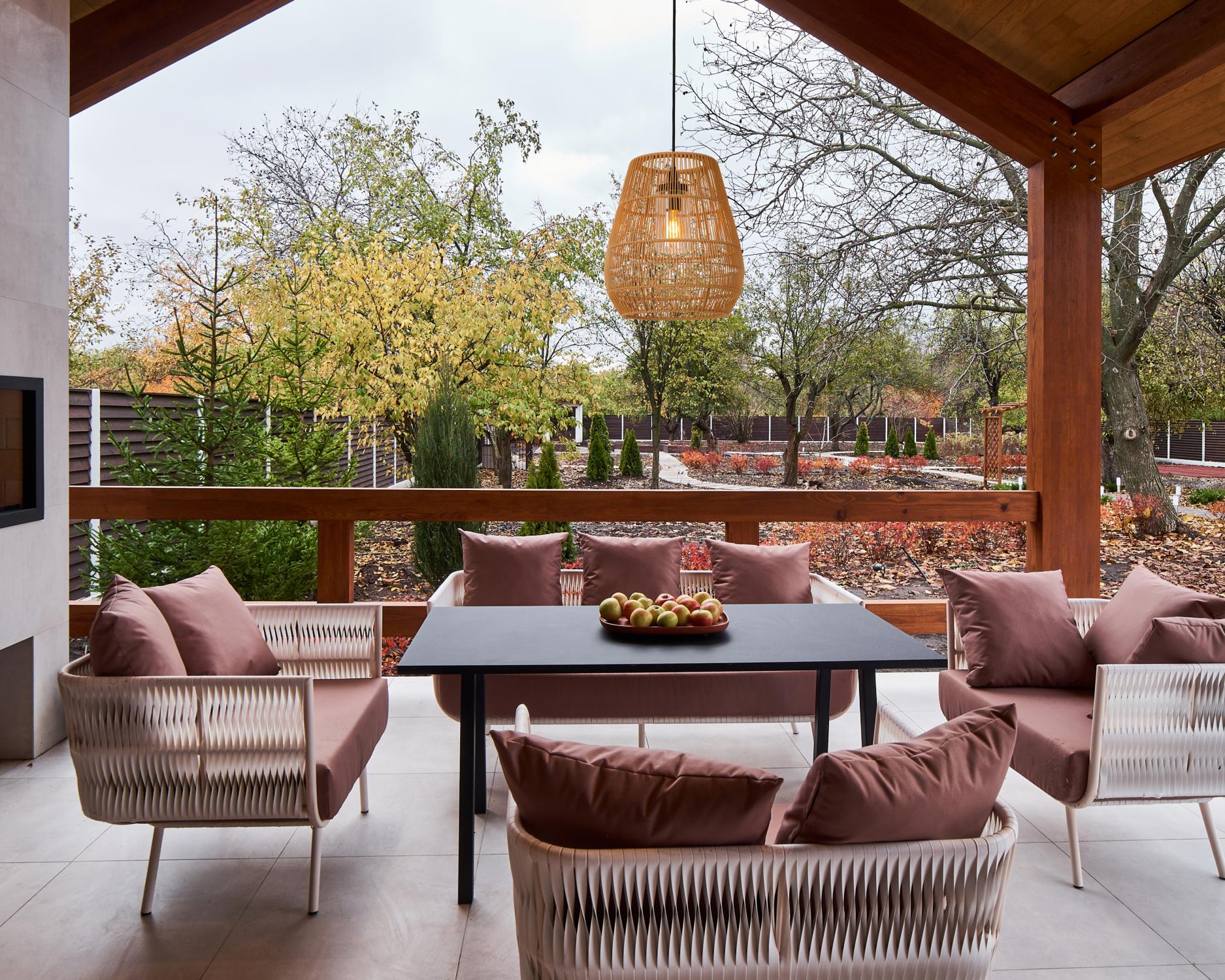 Nerida Outdoor Lights - Matt Black/Black Rattan