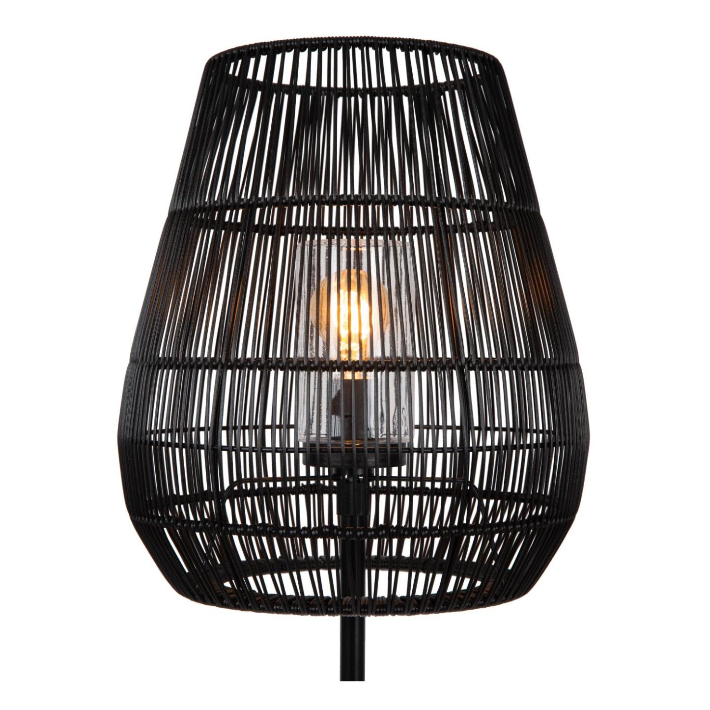 Nerida Outdoor Lights - Matt Black/Black Rattan