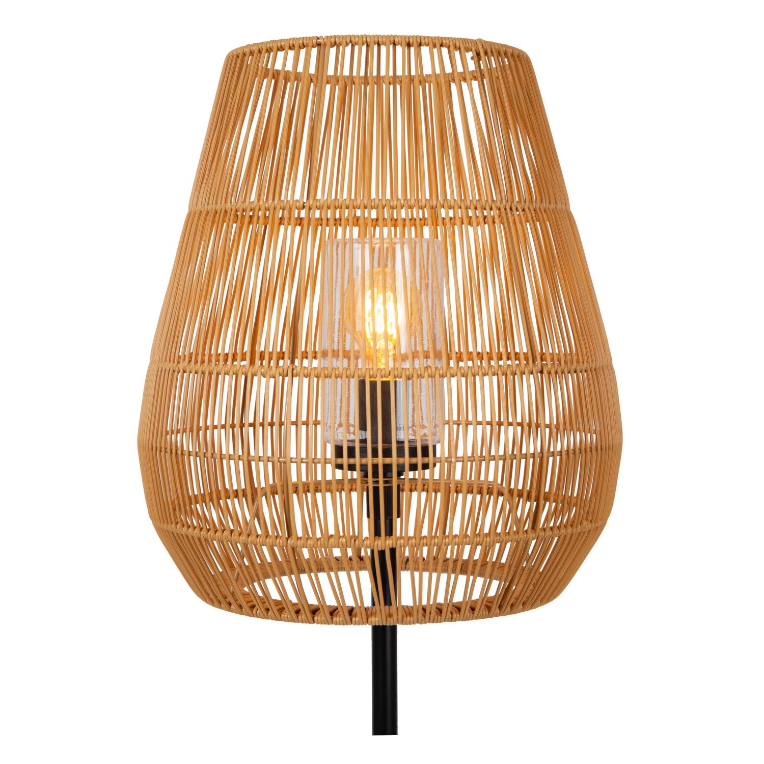 Nerida Outdoor Lights - Matt Black/Black Rattan