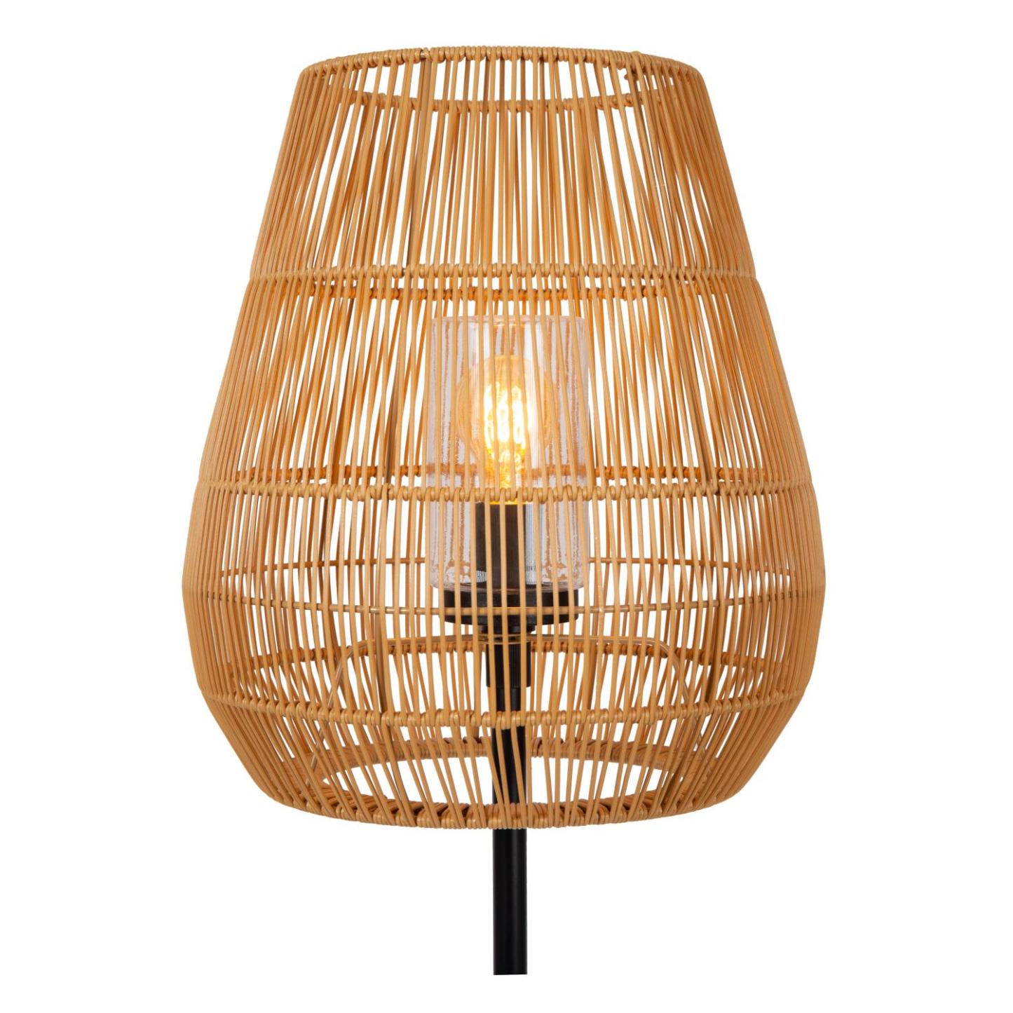 Nerida Outdoor Lights - Matt Black/Black Rattan