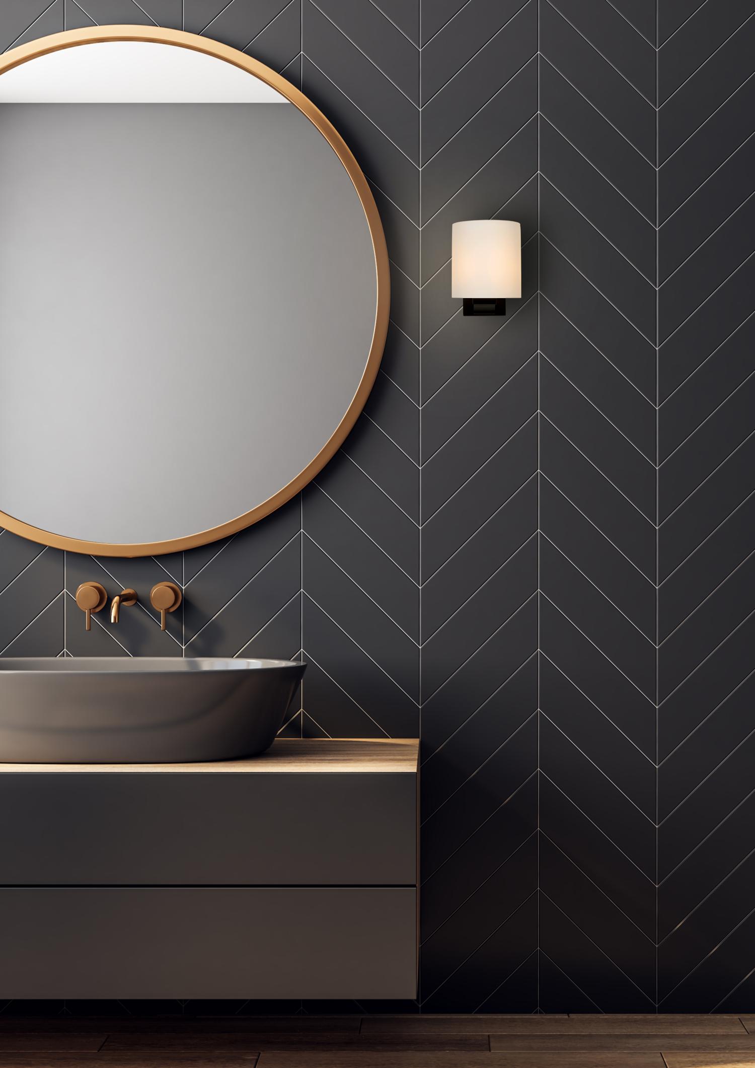 Jelte Wall Lights - Matt Black/Opal