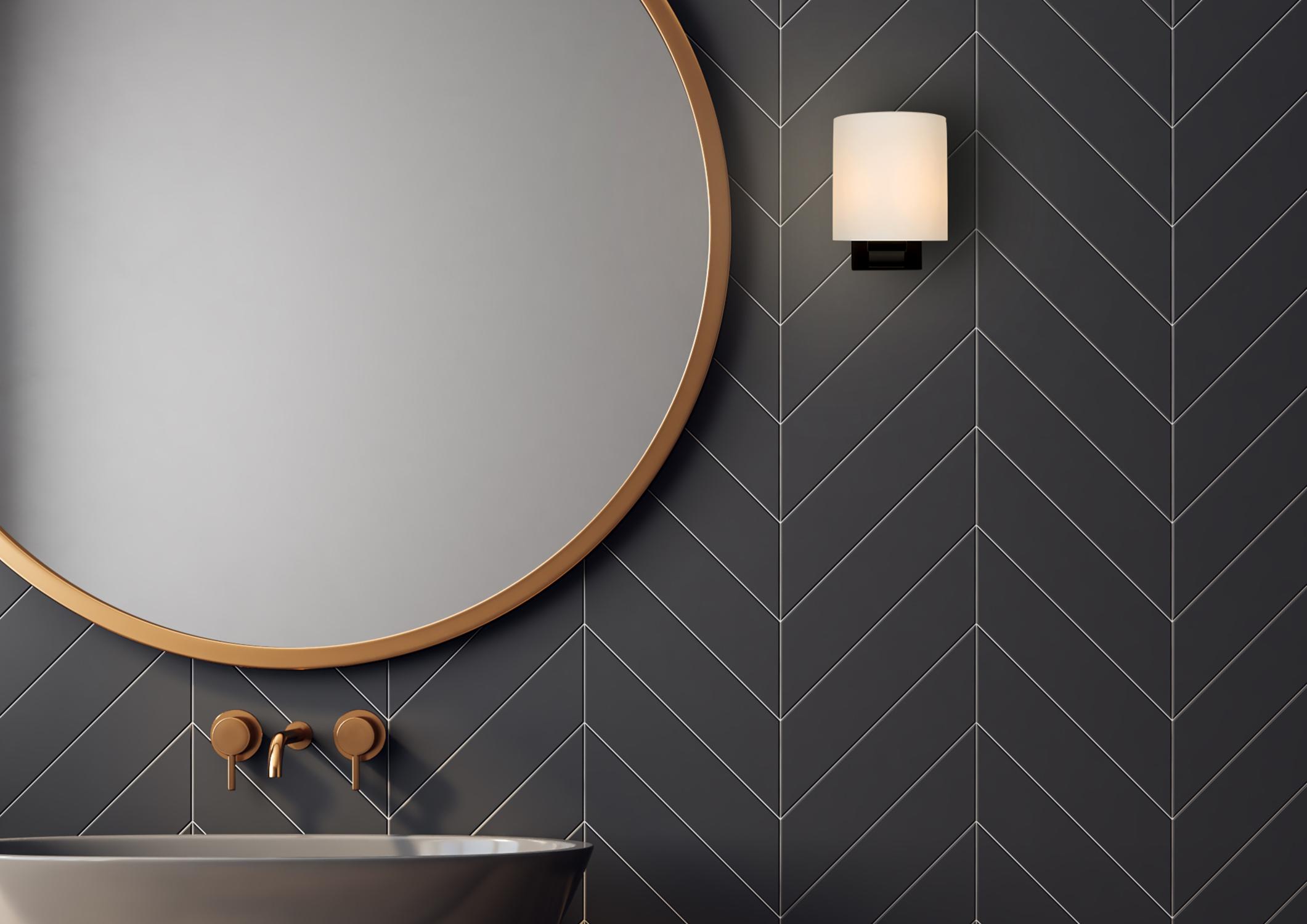 Jelte Wall Lights - Matt Black/Opal