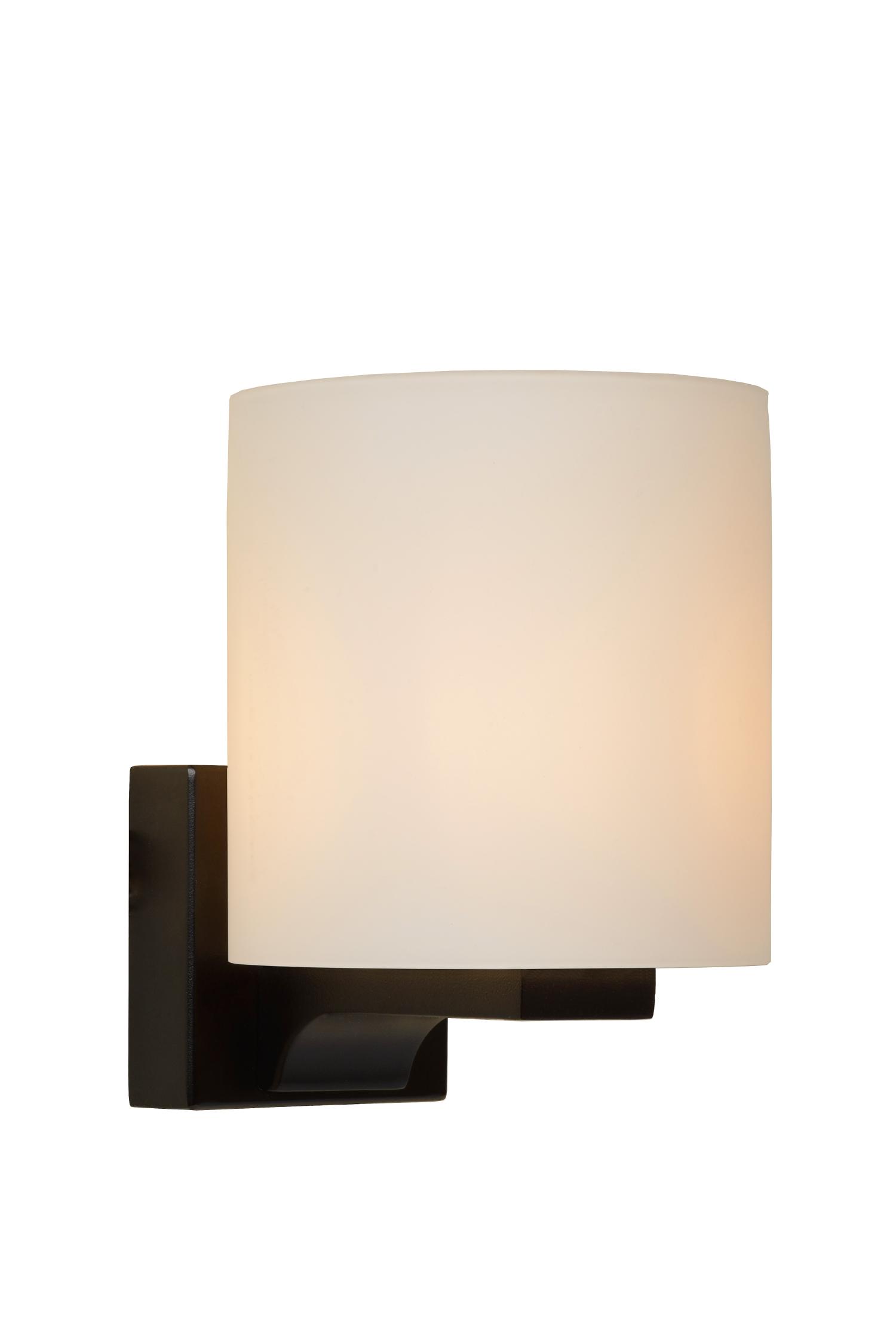 Jenno Wall Lights - Matt Black/Opal