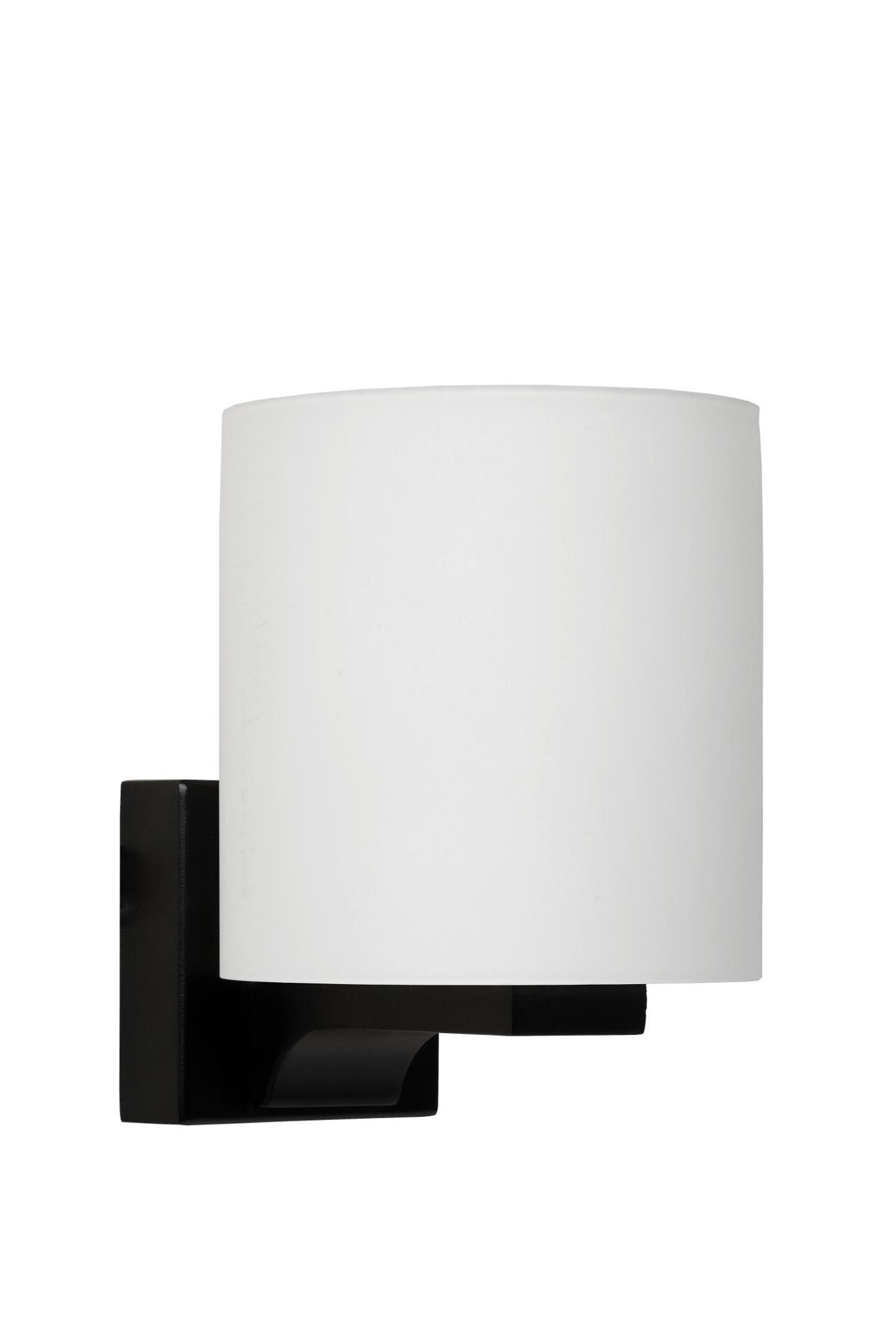 Jenno Wall Lights - Matt Black/Opal