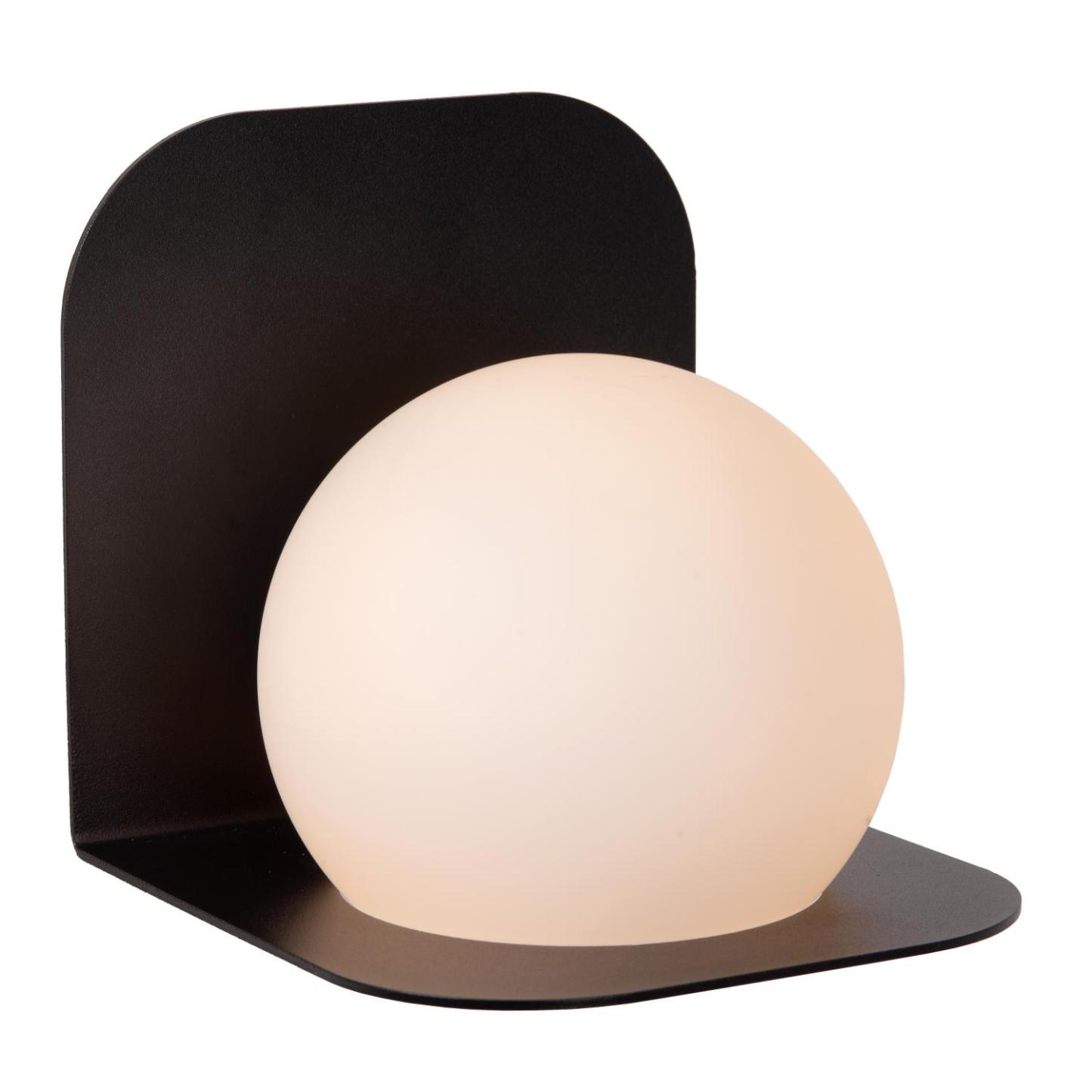 Davy Wall Lights - Matt Black/Opal
