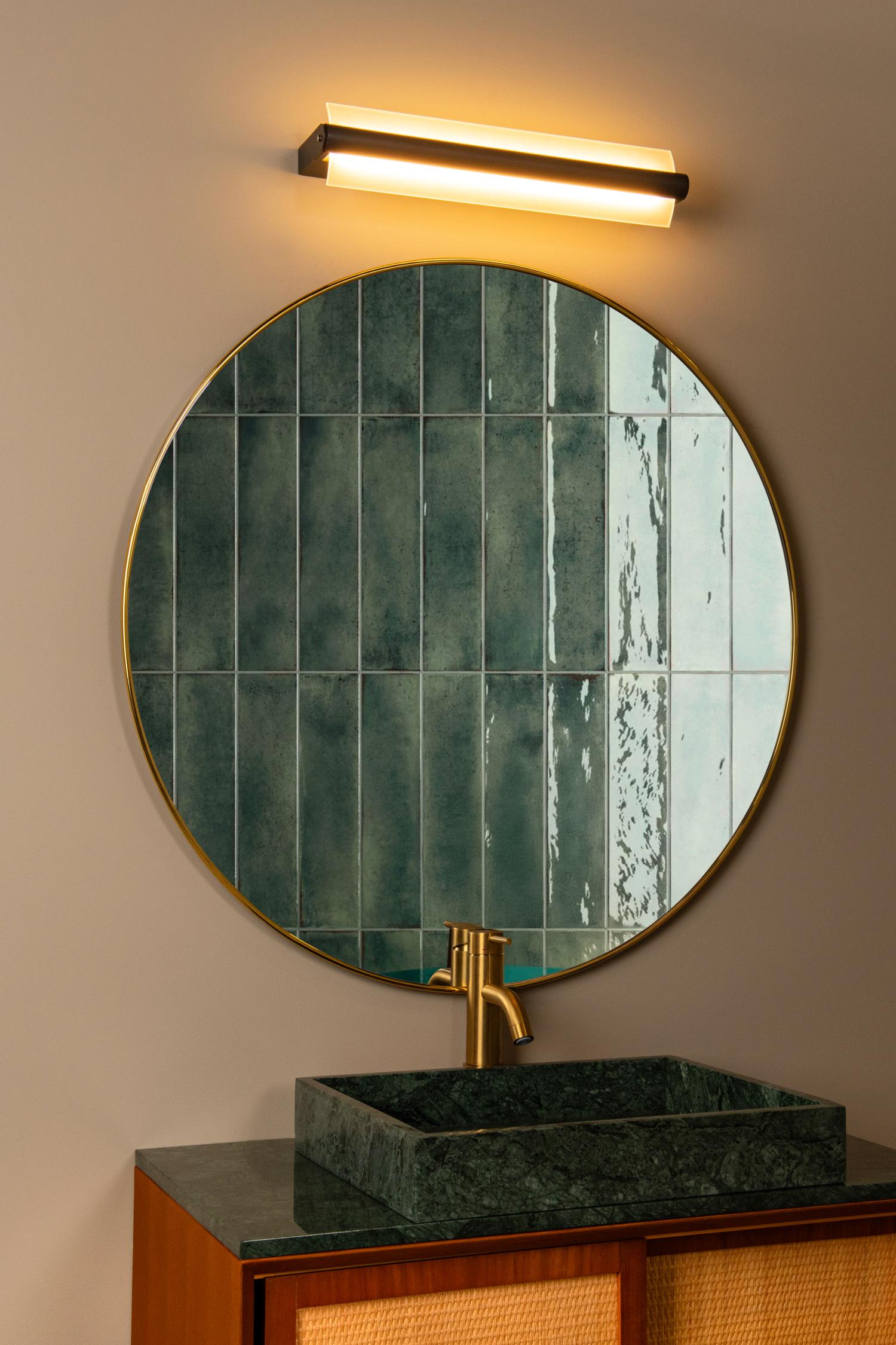 Wanda Wall Lights - Matt Black/Frosted Glass