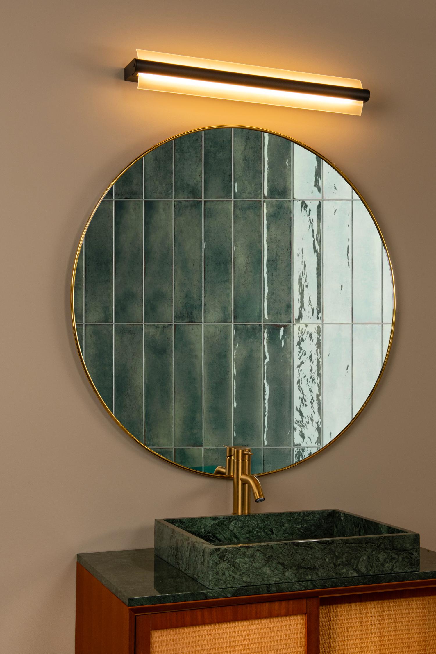 Wanda Wall Lights - Matt Black/Frosted Glass