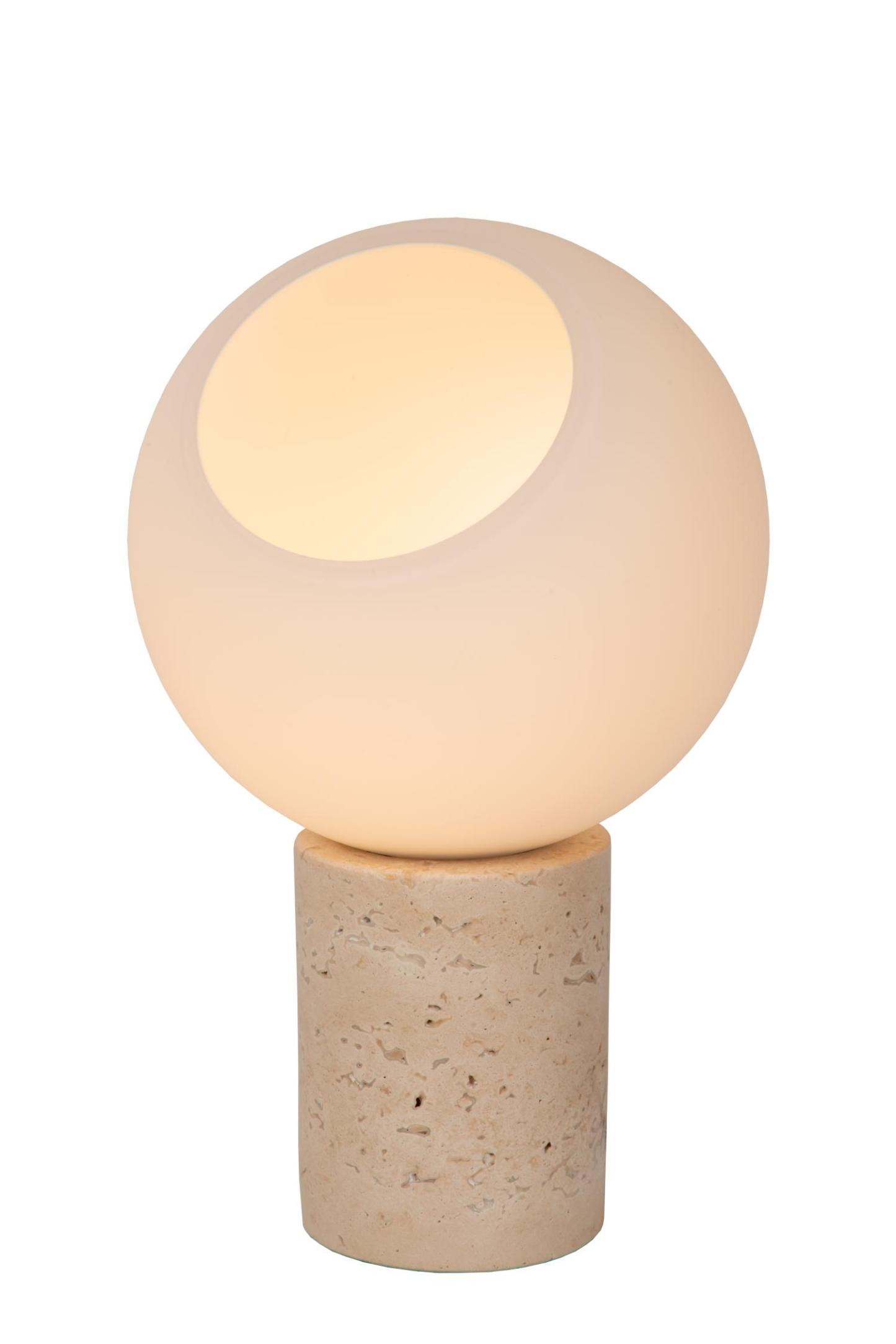Davin Table Lamp - Taupe/Opal