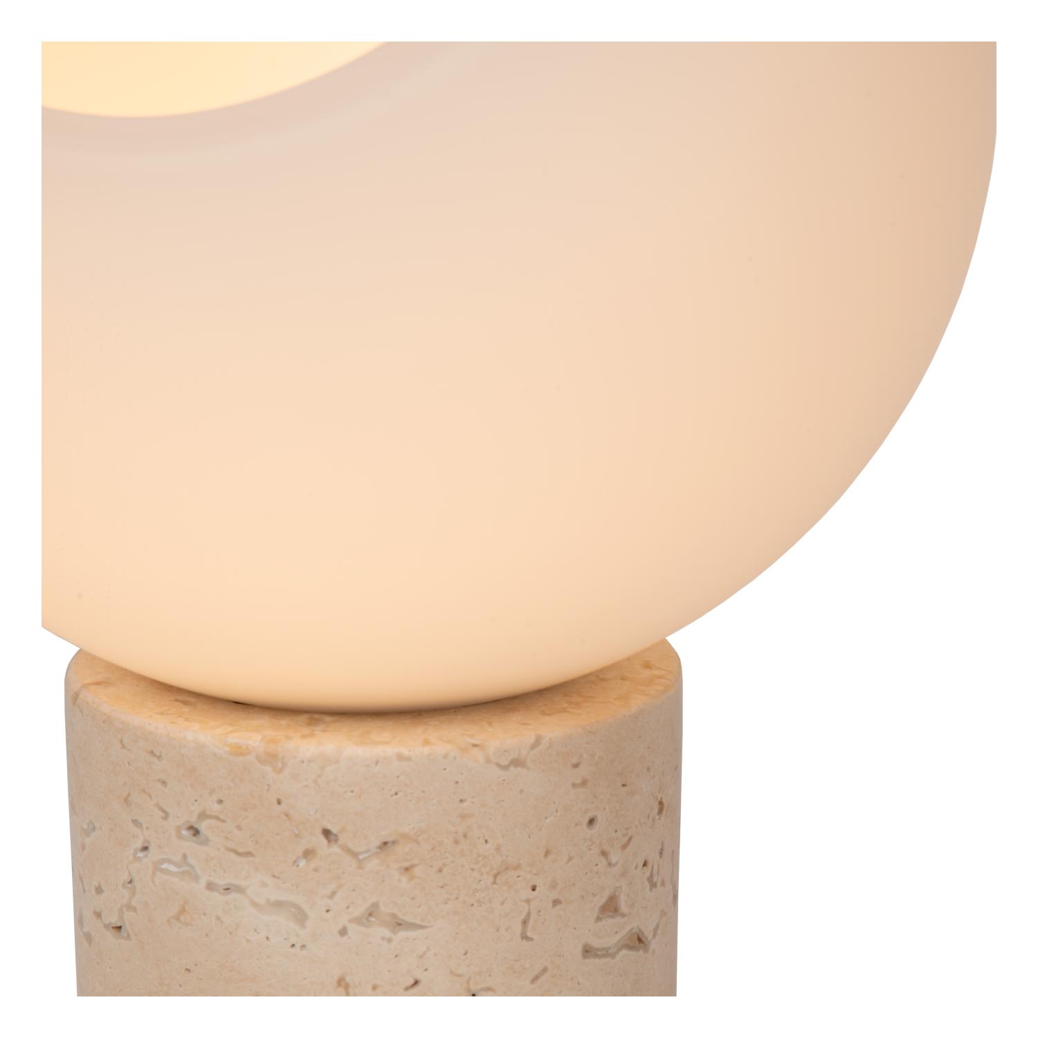 Davin Table Lamp - Taupe/Opal