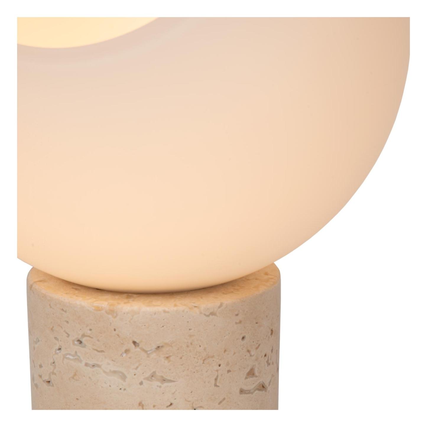 Davin Table Lamp - Taupe/Opal