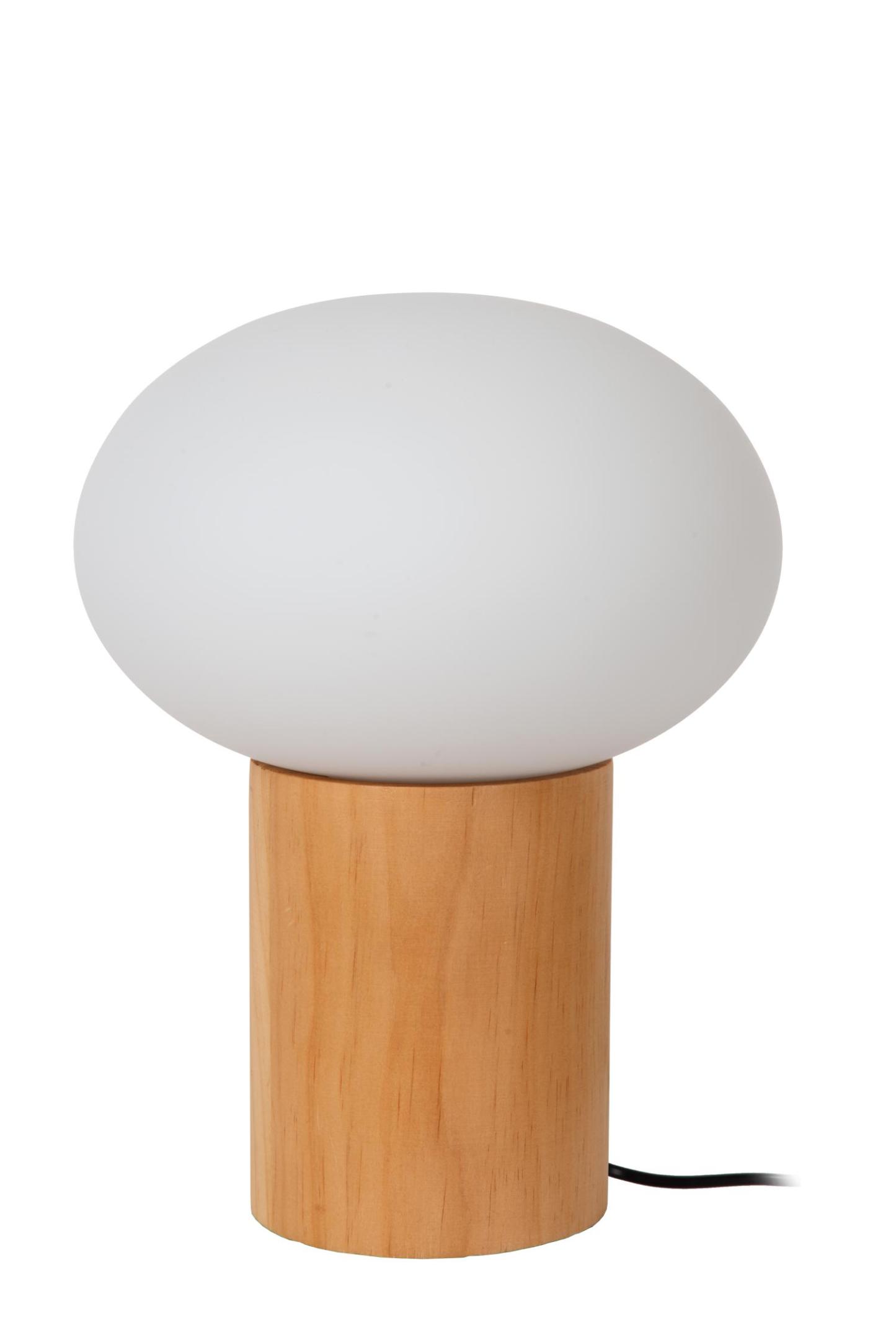 Birtle Table Lamp - Light Wood/Opal