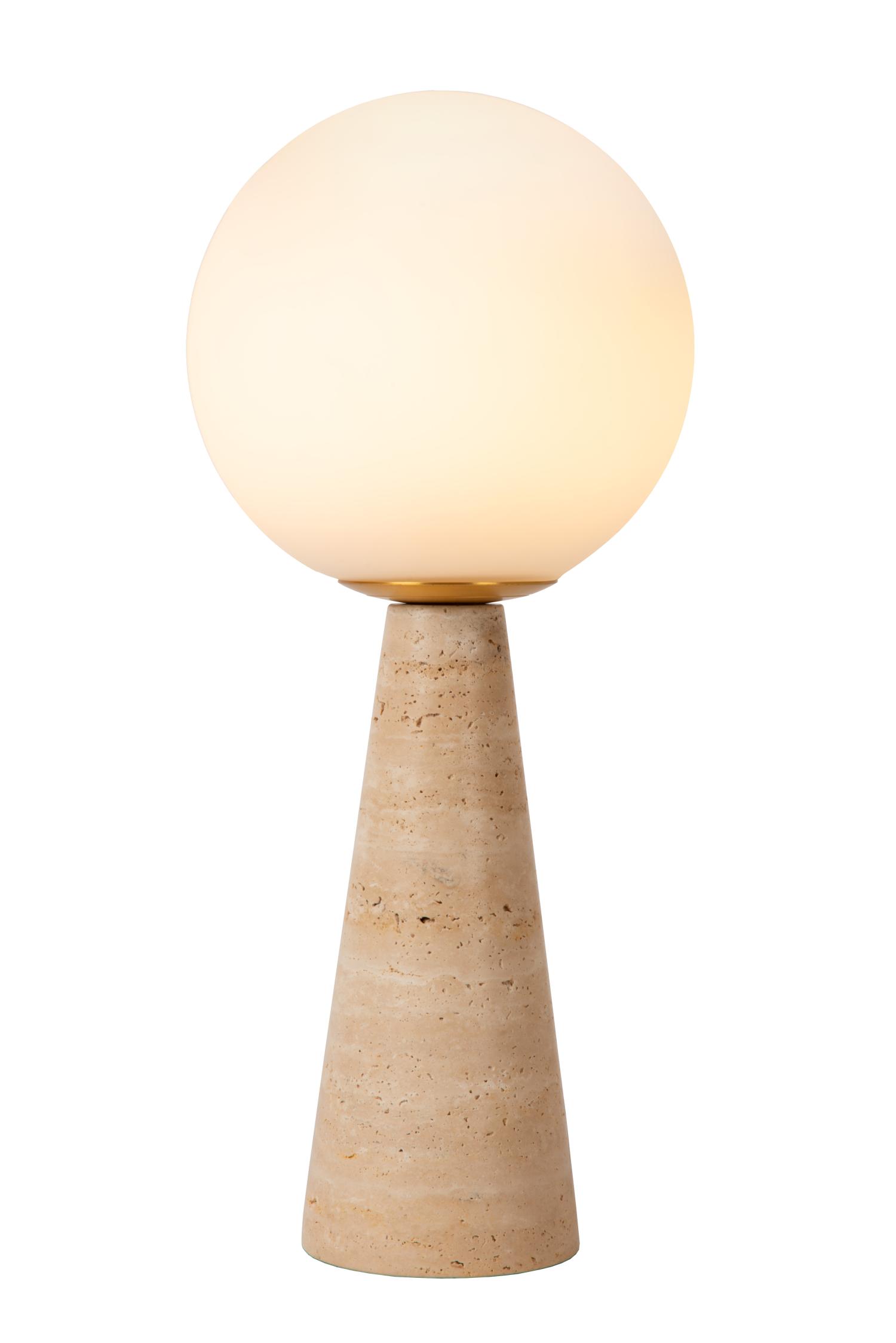 Evin Table Lamp - Taupe/Opal