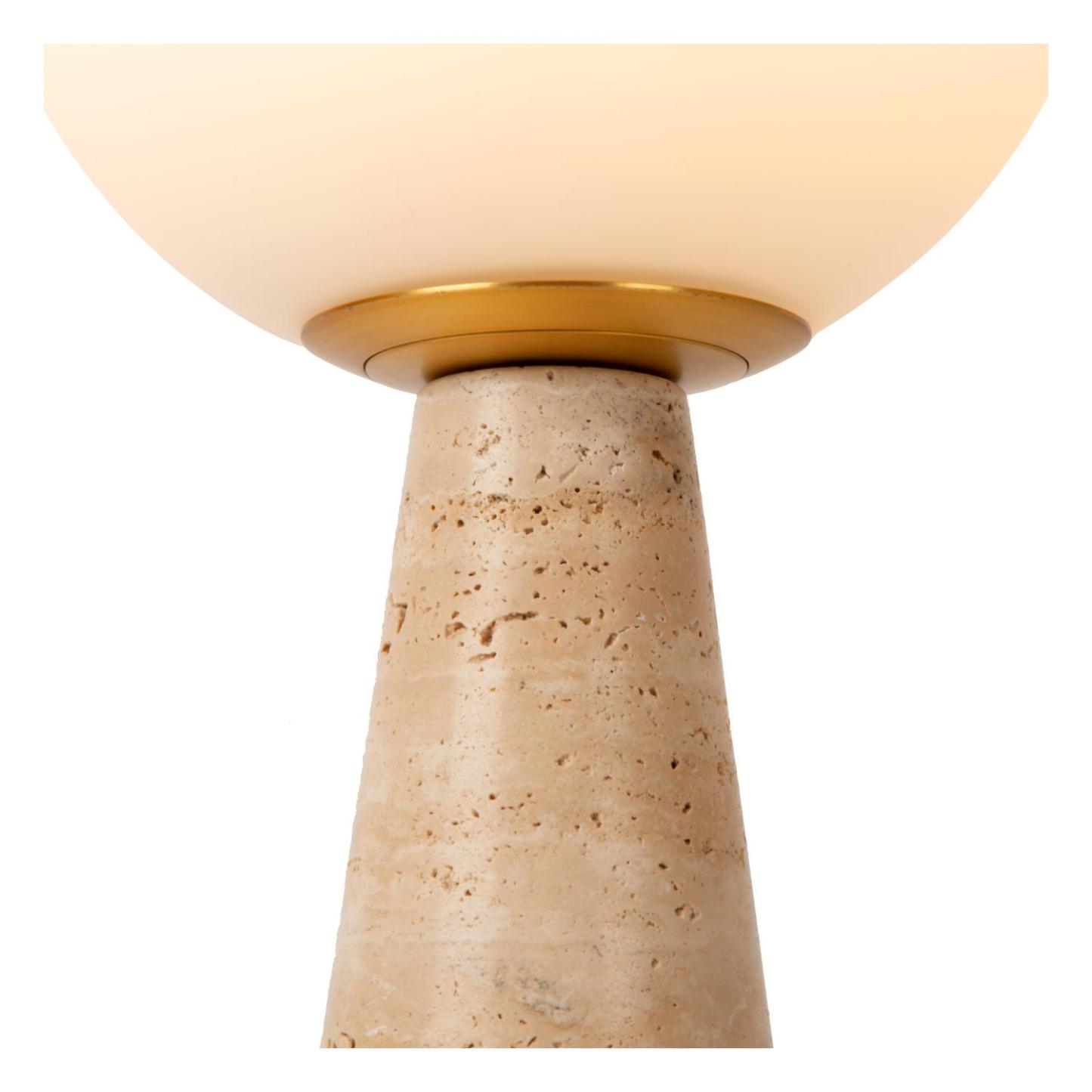 Evin Table Lamp - Taupe/Opal