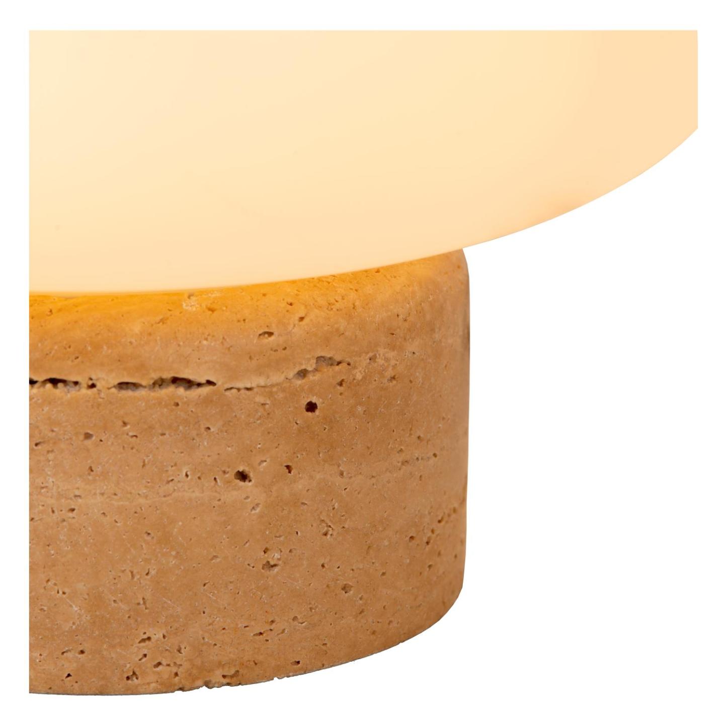 Anston Table Lamp - Taupe/Opal