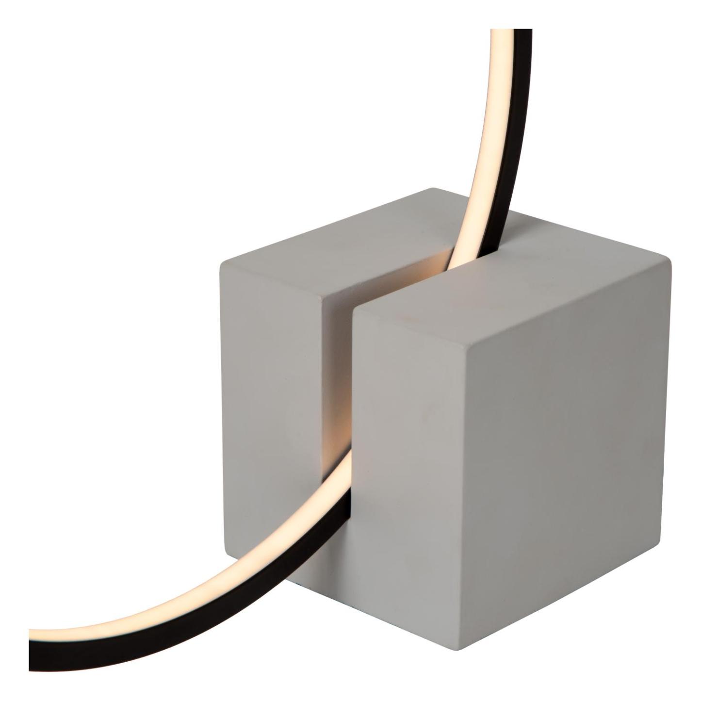 Cirkelis Table Lamp - Matt Black/Opal