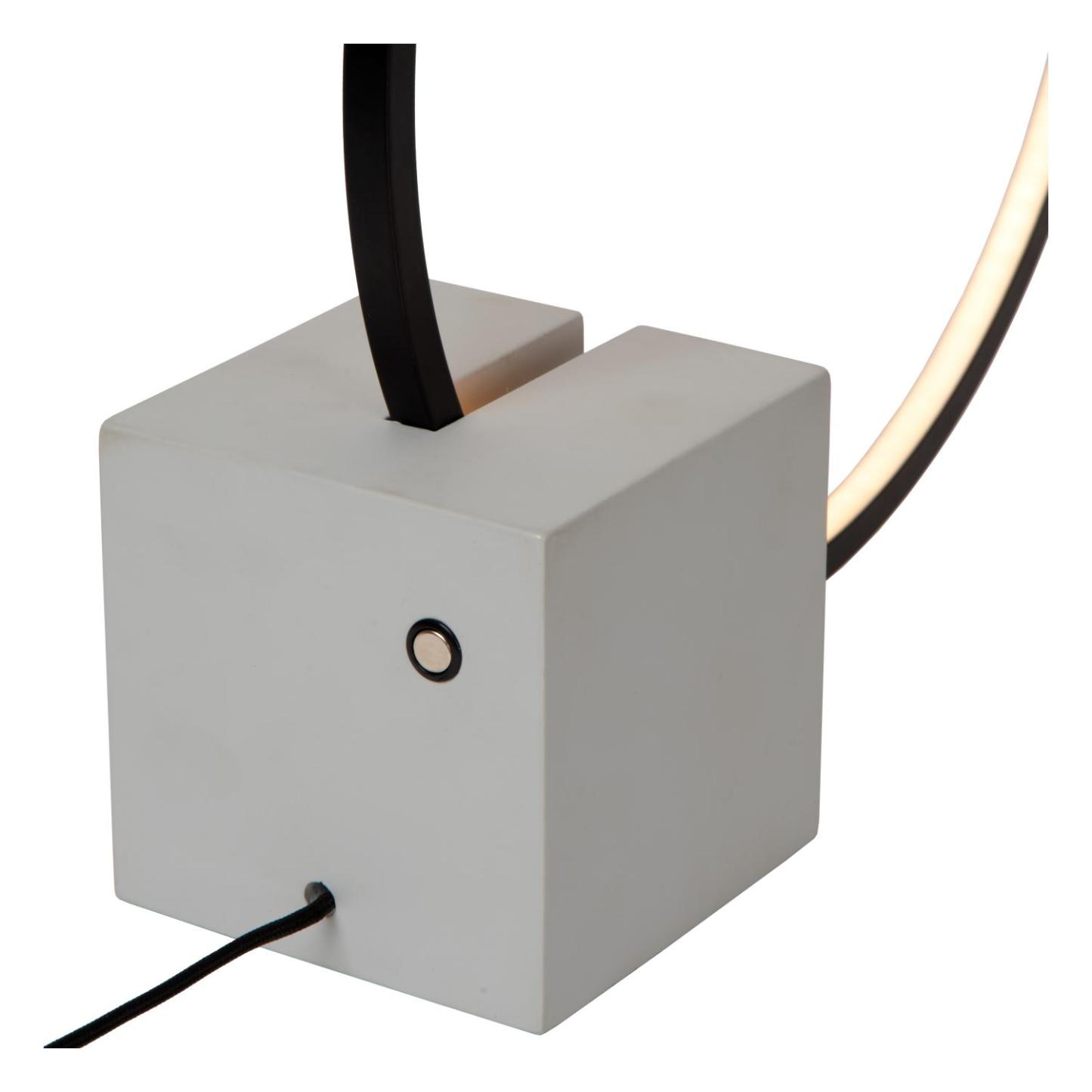 Cirkelis Table Lamp - Matt Black/Opal