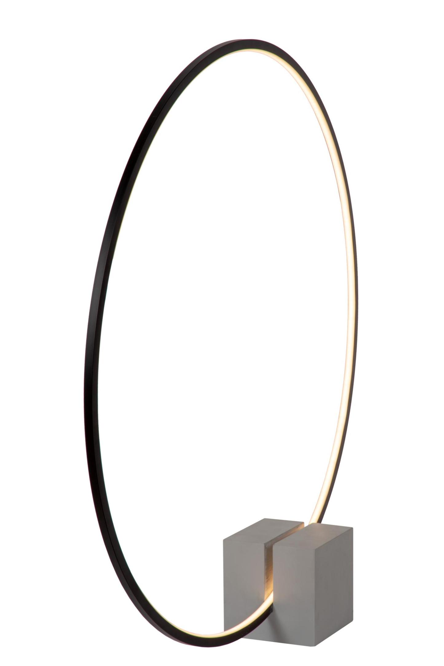 Cirkelis Table Lamp - Matt Black/Opal