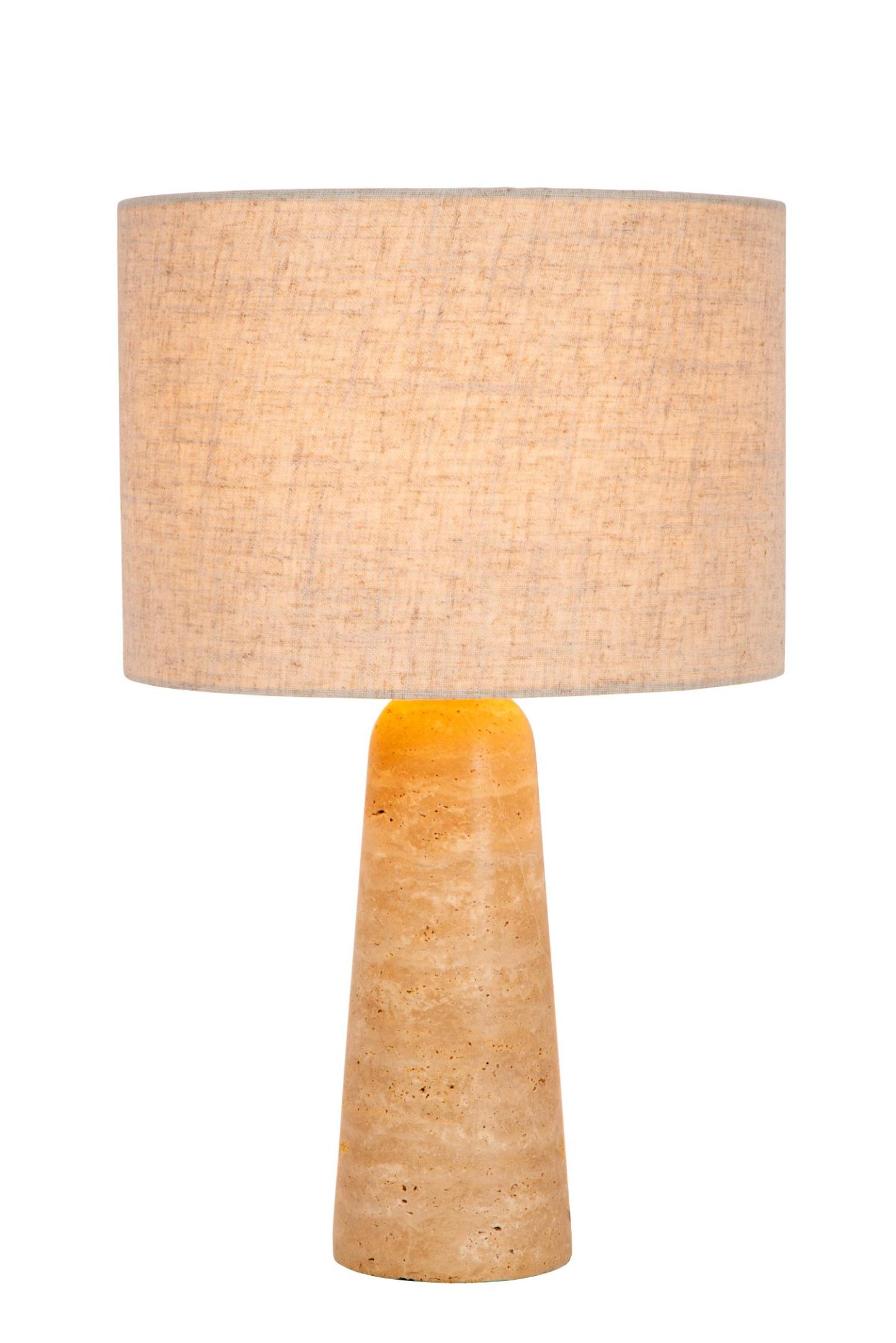Nimue Table Lamp - Travertine/Taupe