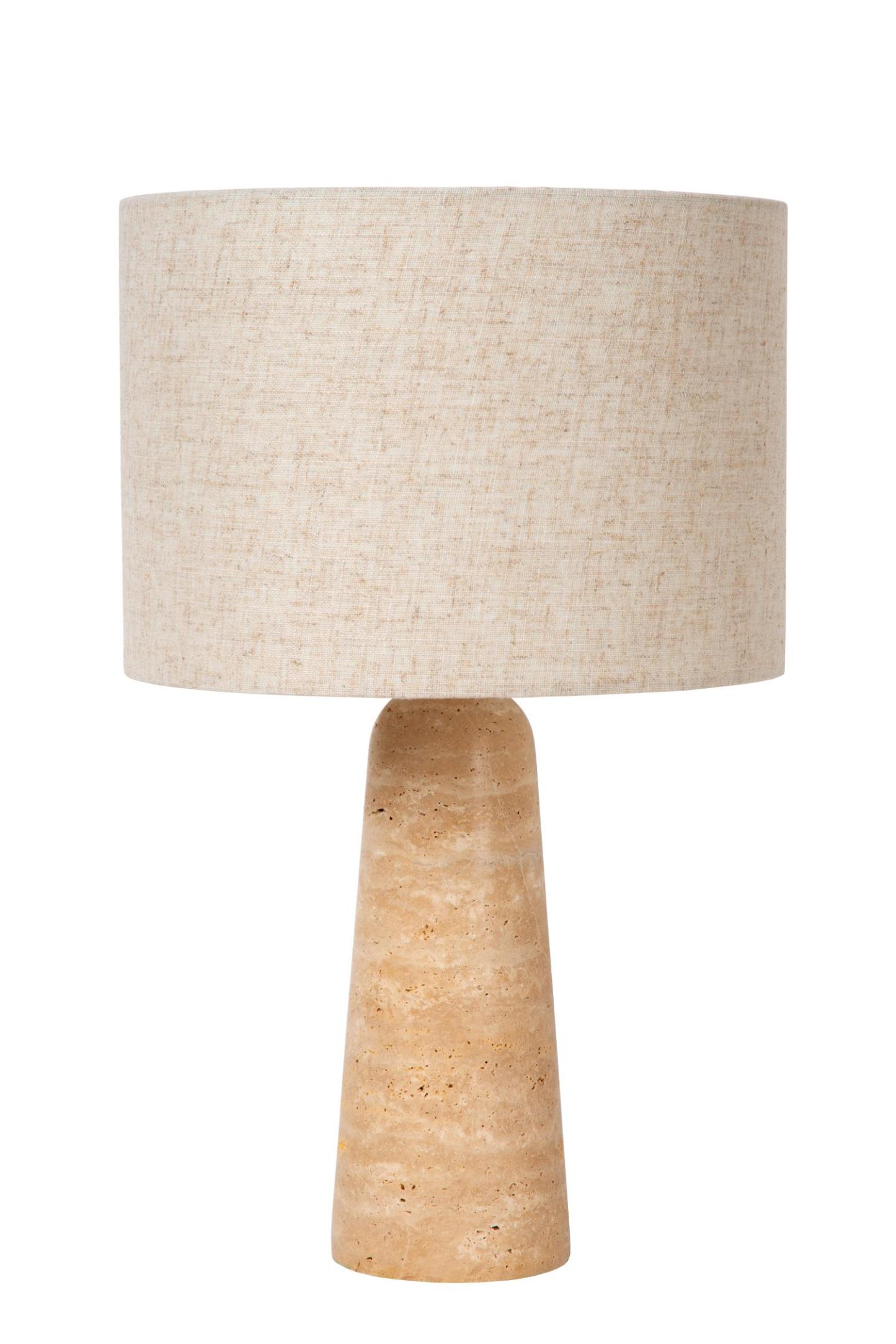 Nimue Table Lamp - Travertine/Taupe
