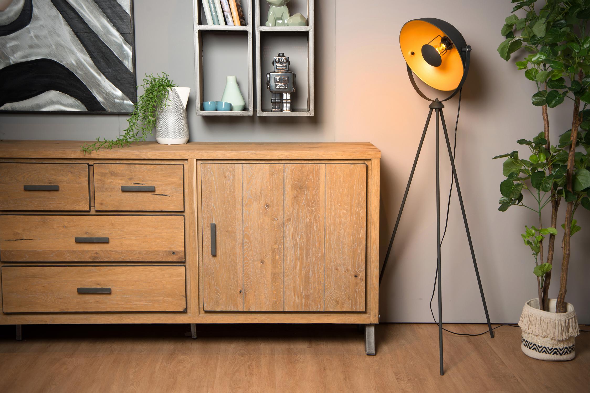 Alvaro Floor Lamp - Matt Black