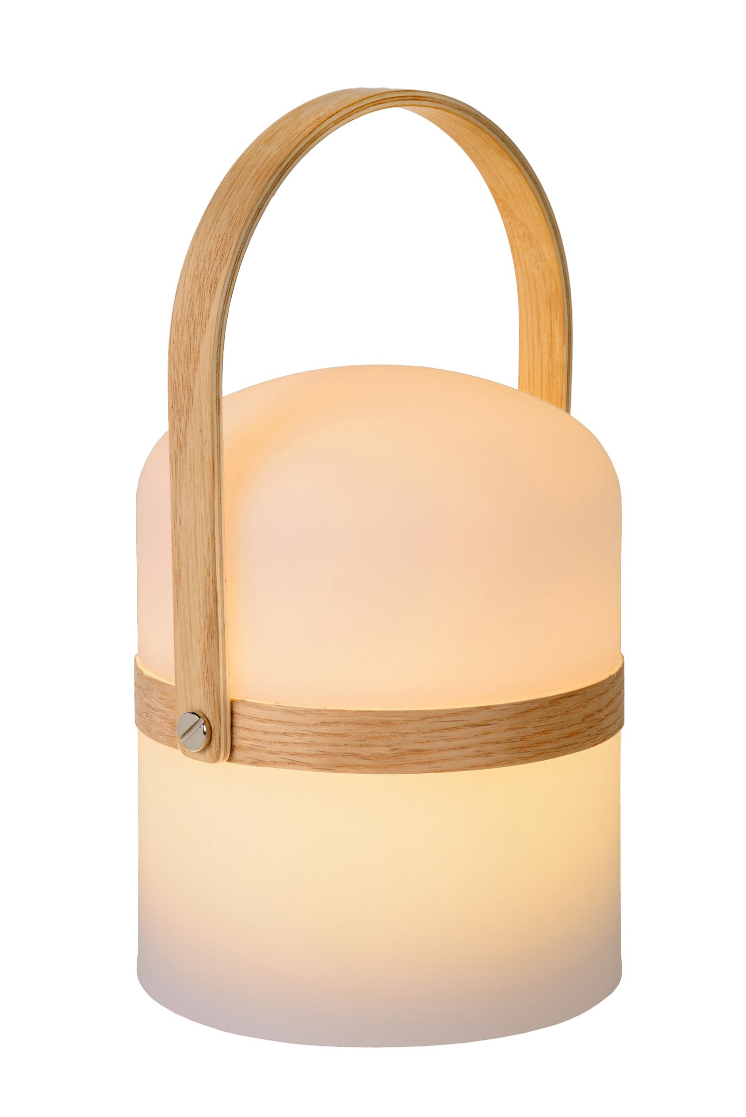Joe Outdoor Lights - Light Wood/Opal