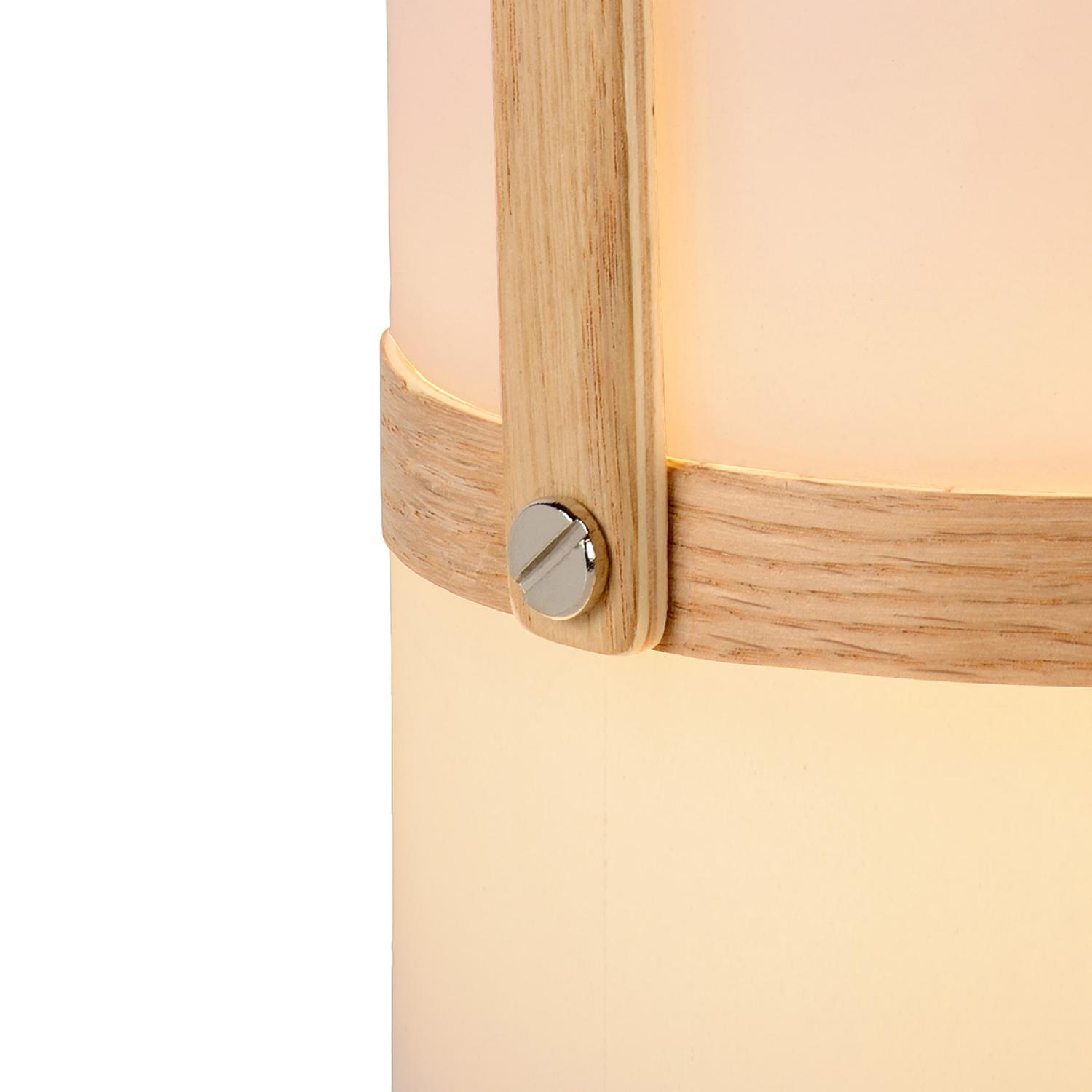 Joe Outdoor Lights - Light Wood/Opal