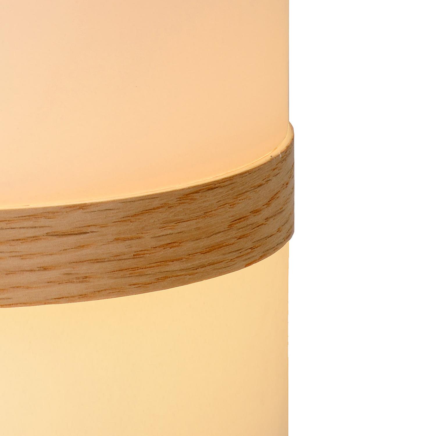 Joe Outdoor Lights - Light Wood/Opal
