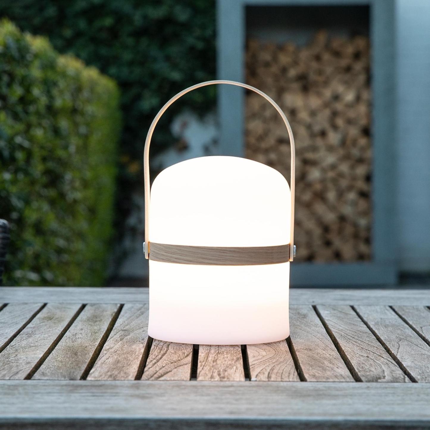 Joe Outdoor Lights - Light Wood/Opal