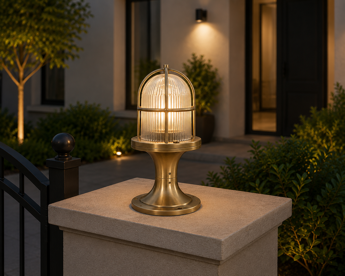 Ebro Outdoor Pedestal Light - 250mm Height