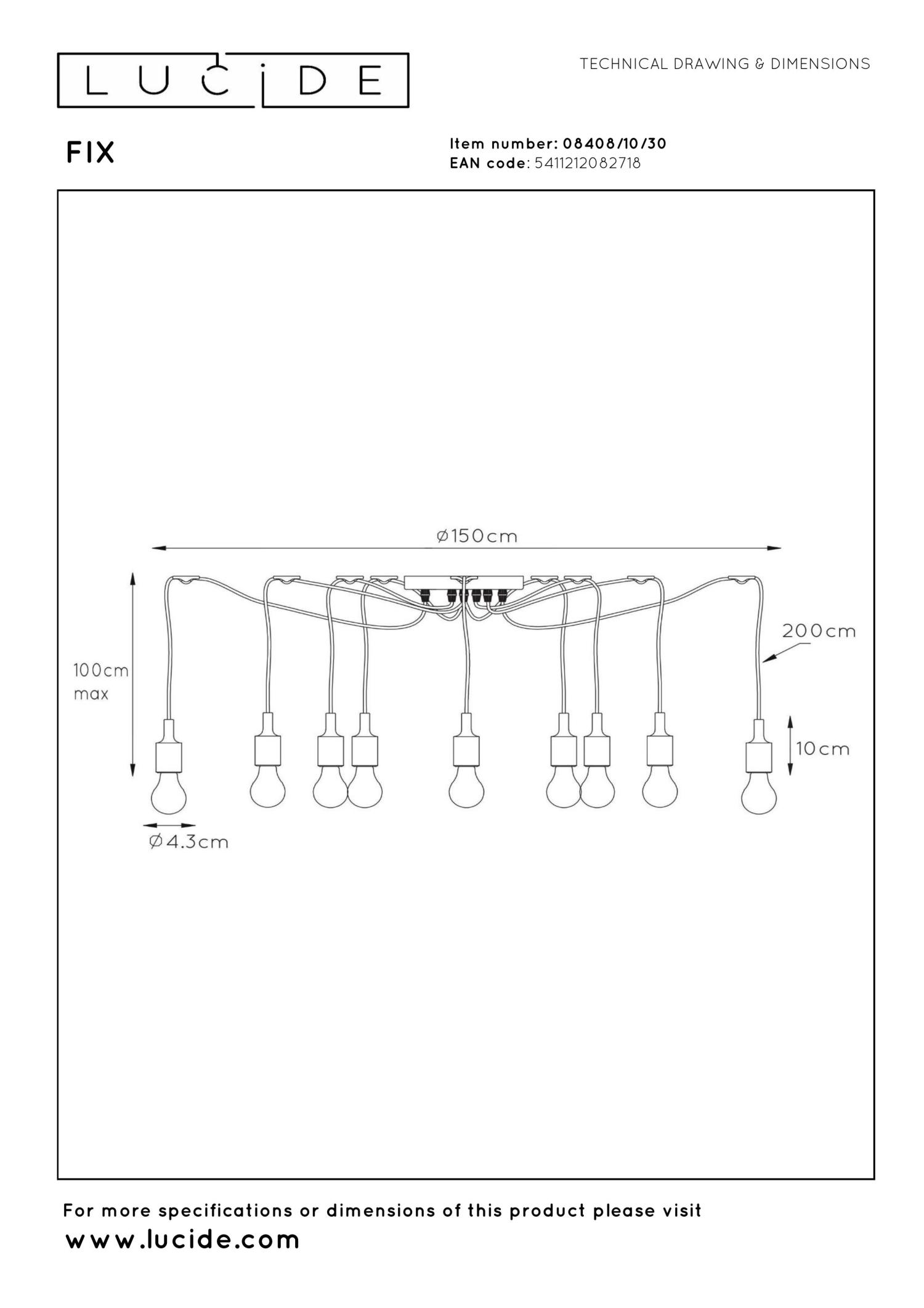 Fix Ceiling Lights - Matt Black