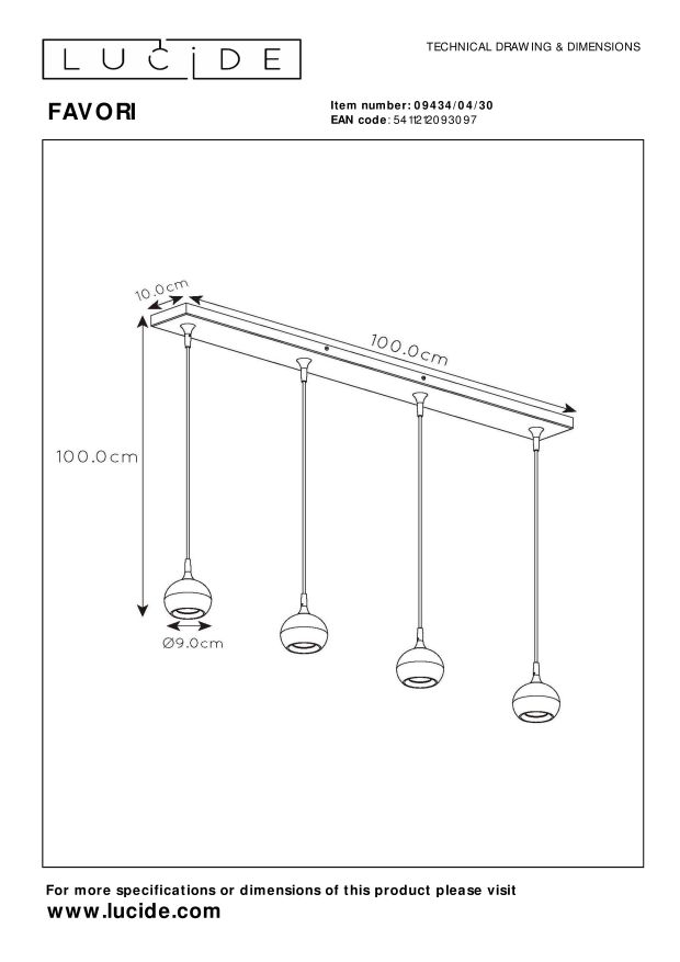 Favori Ceiling Lights - Matt Black