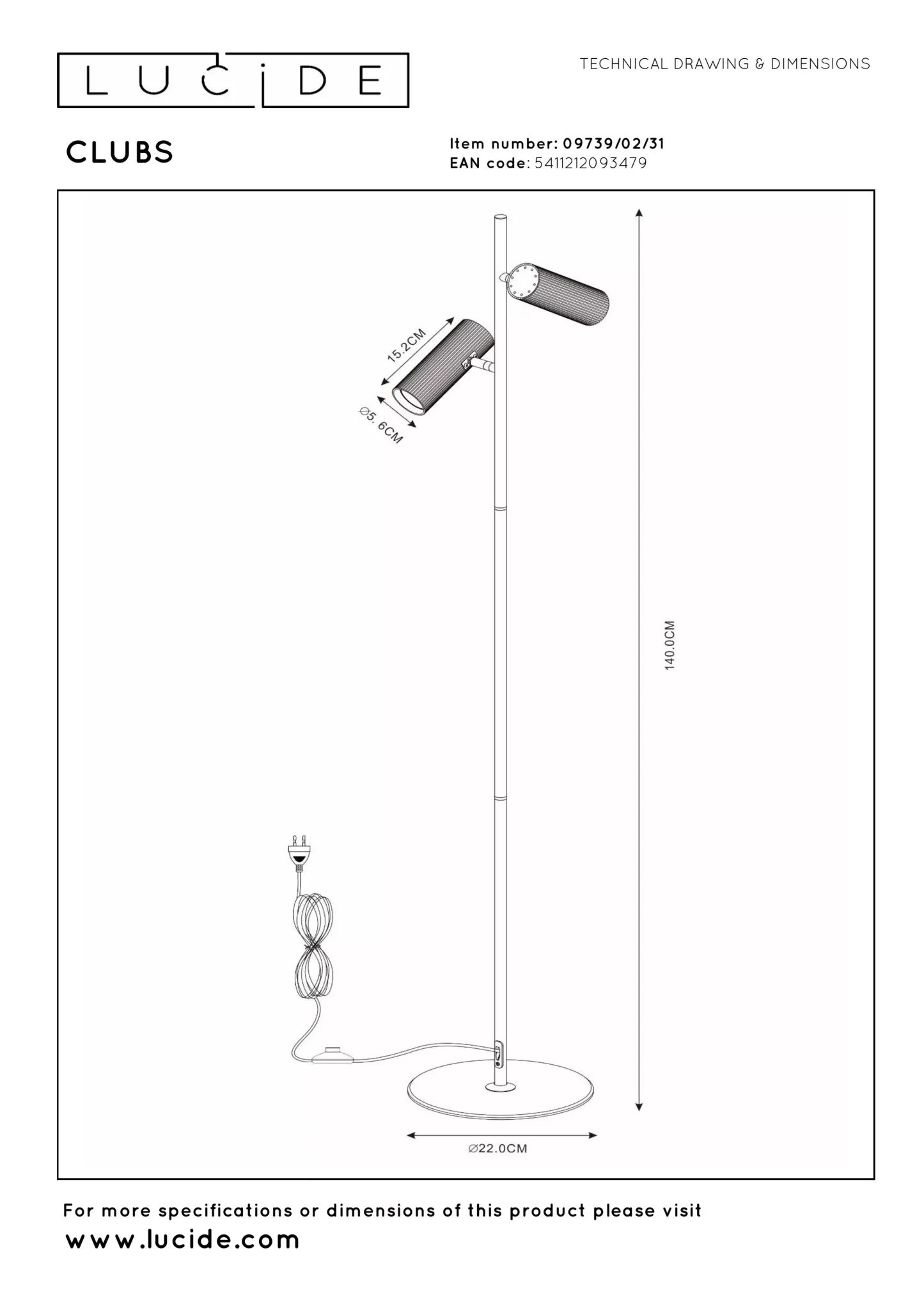Clubs Floor Spot Lamp