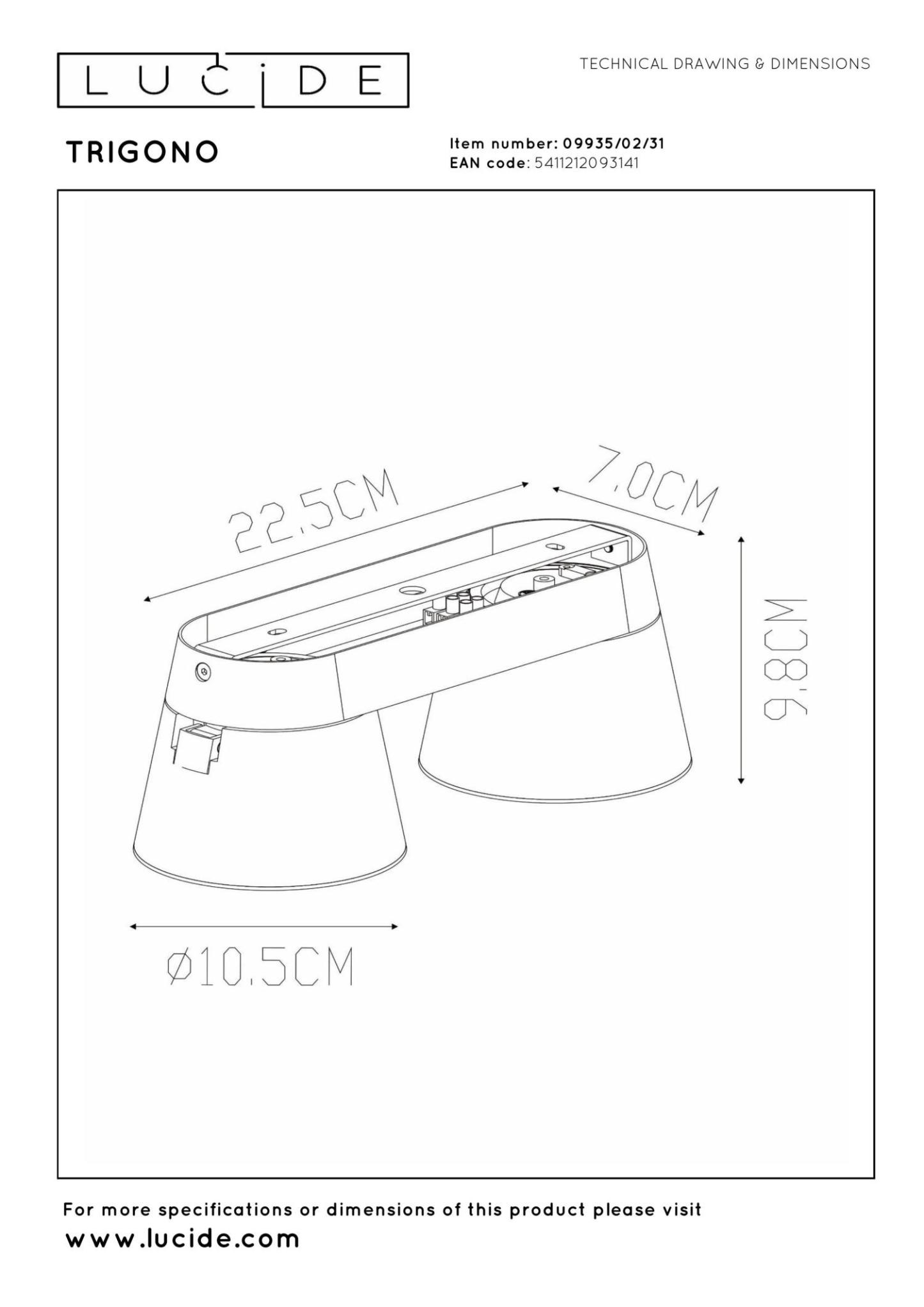 Trigono Ceiling Lights - Matt Black