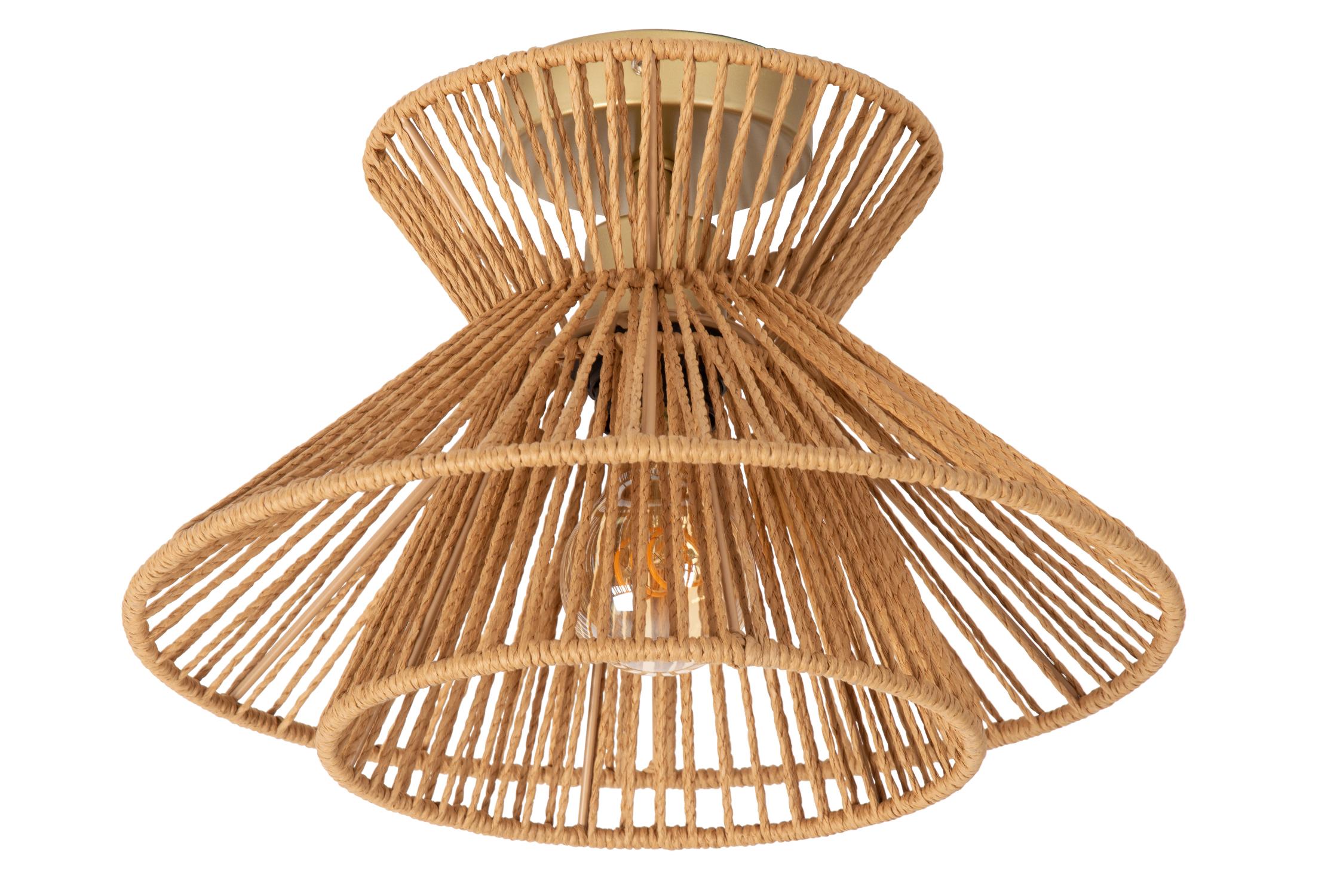 Tasman Ceiling Lights - Matt Gold/Natural Paper