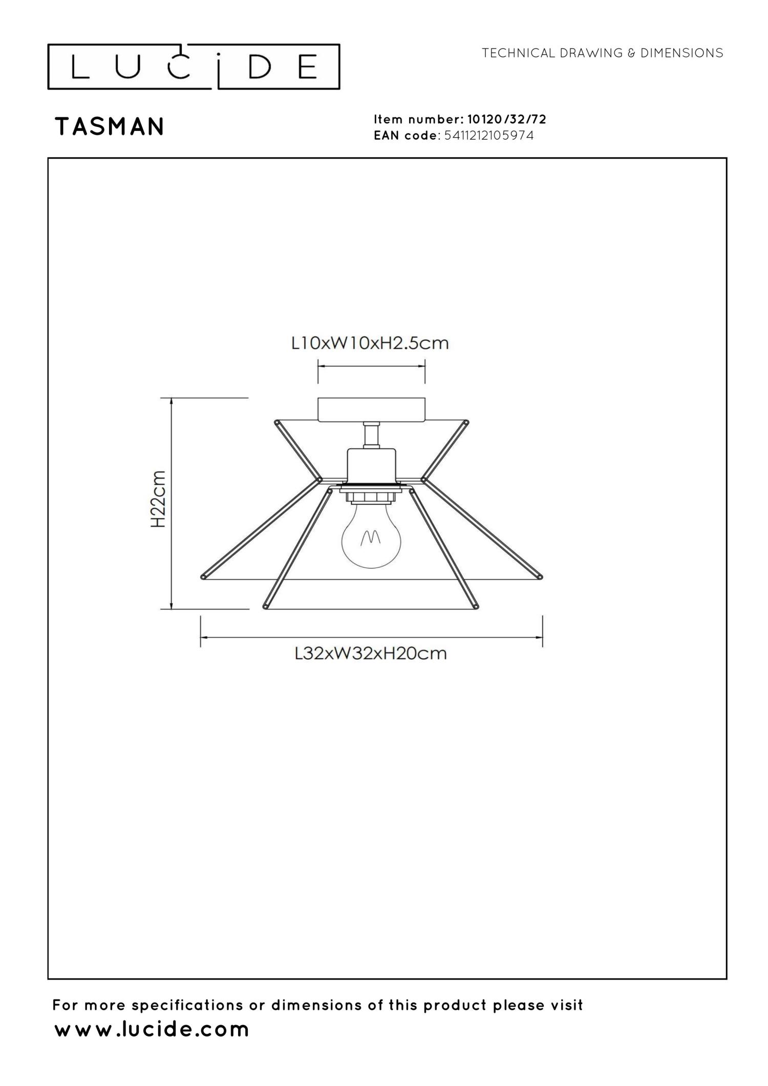 Tasman Ceiling Lights - Matt Gold/Natural Paper