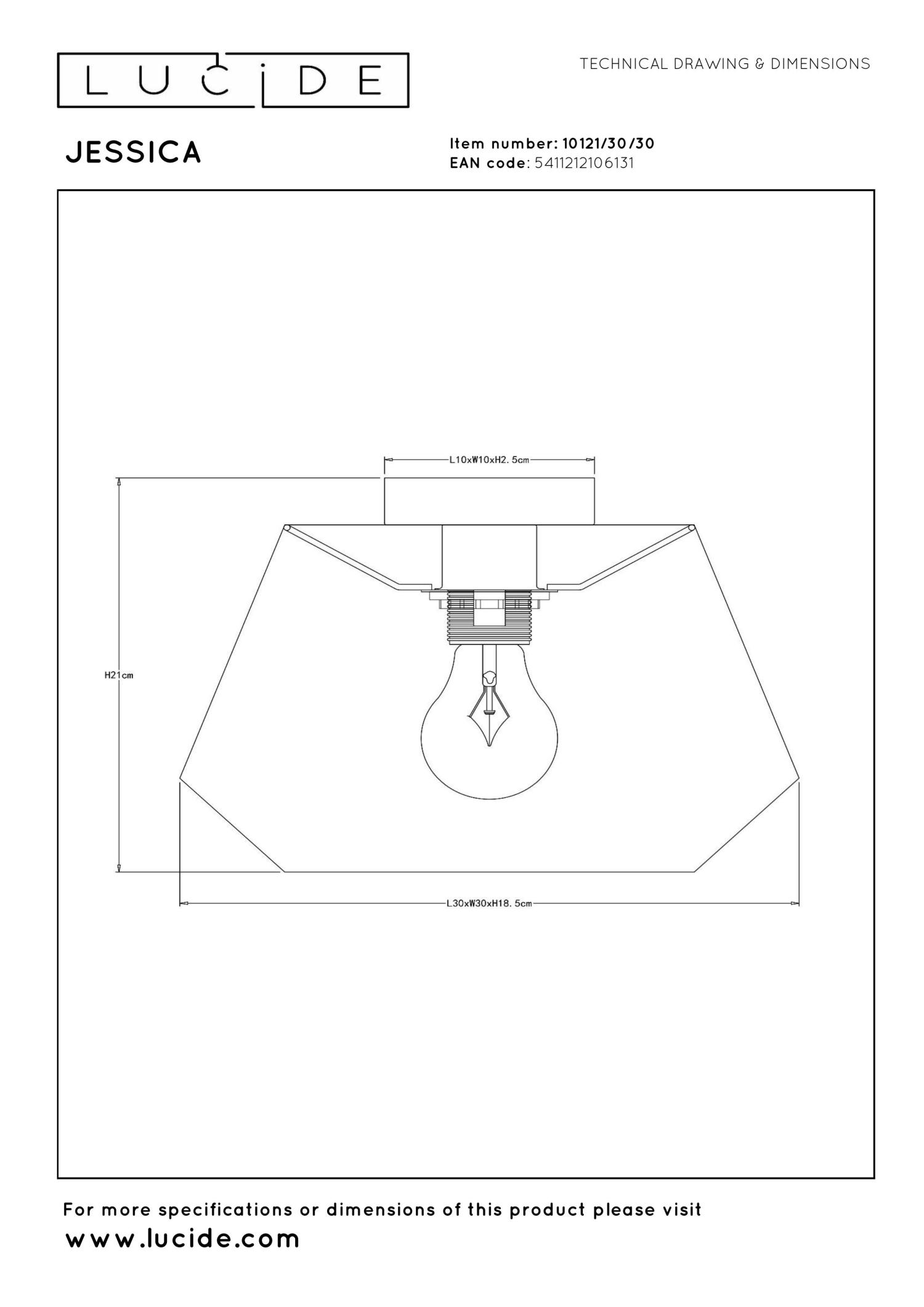 Jessica Ceiling Lights - Matt Black