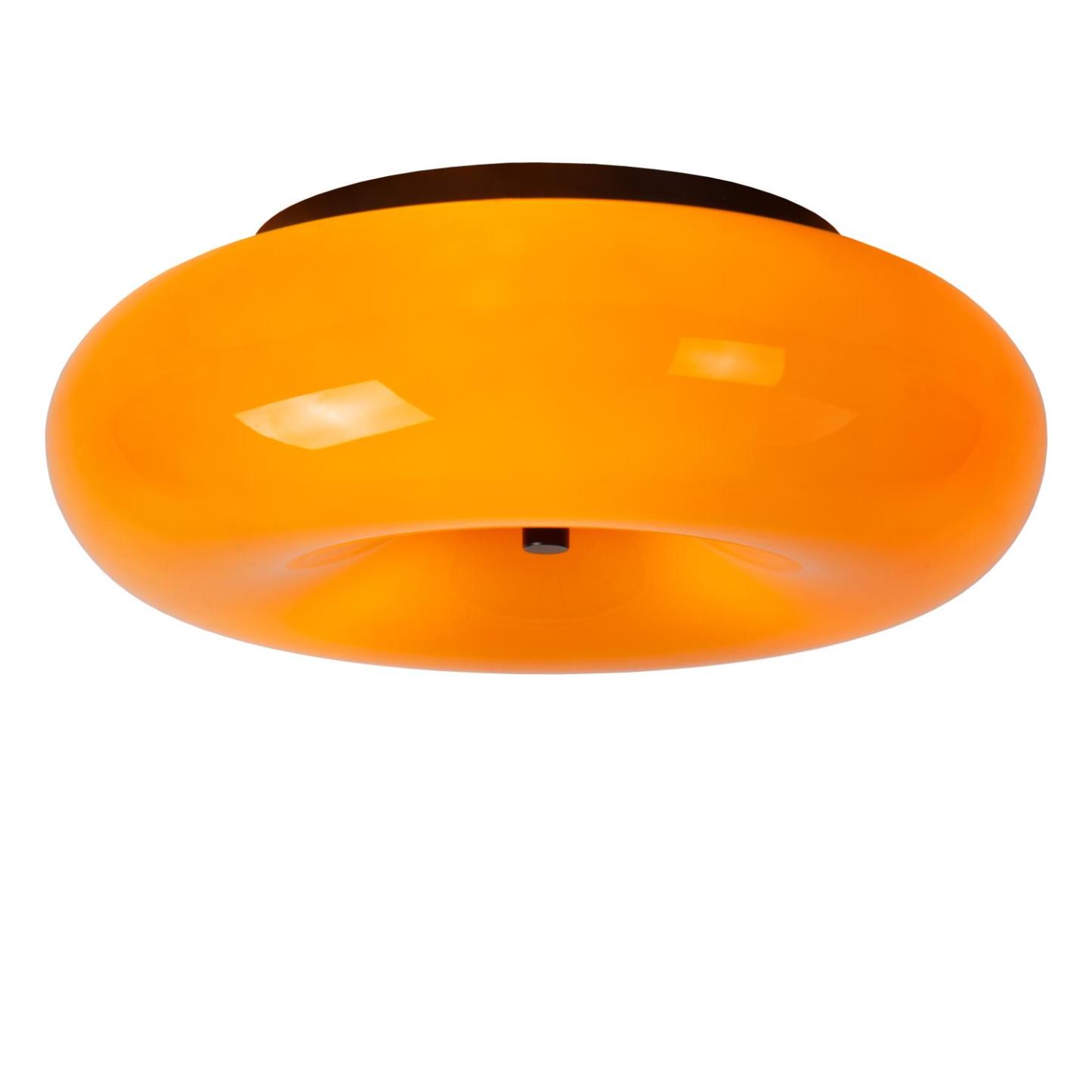 Sentino Ceiling Lights - Matt Black/Orange