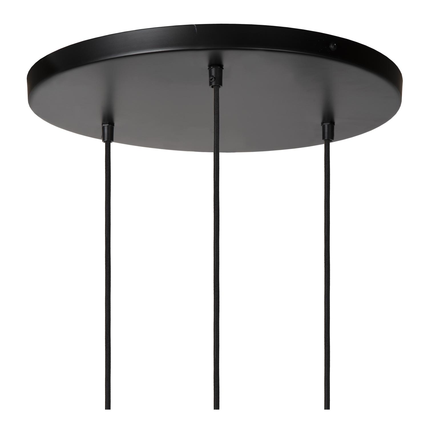 Yunkai Ceiling Lights - Matt Black/Natural Paper